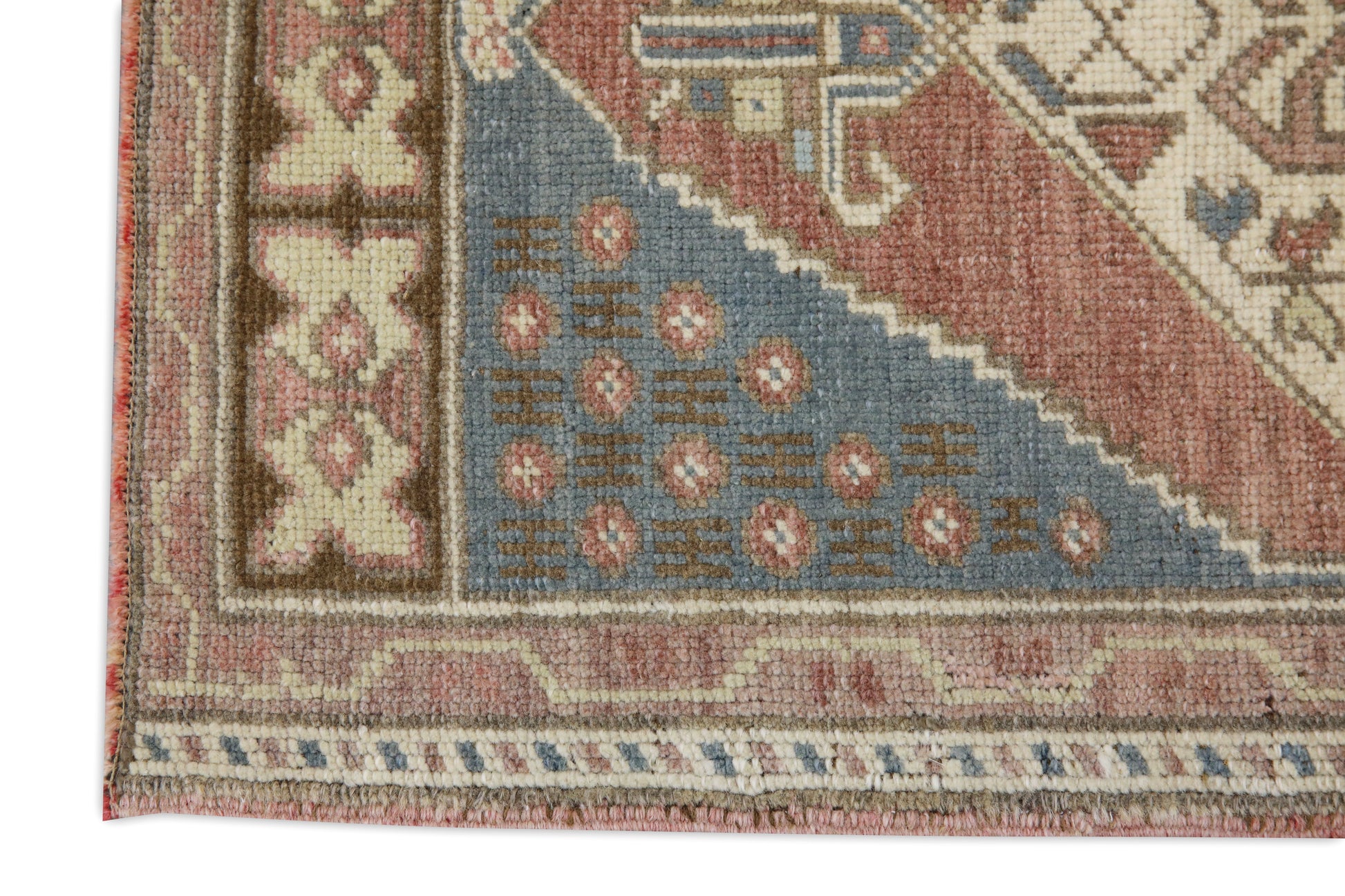 Oriental Hand Knotted Vintage Turkish Mini Rug 1'8" x 3'2" #8816