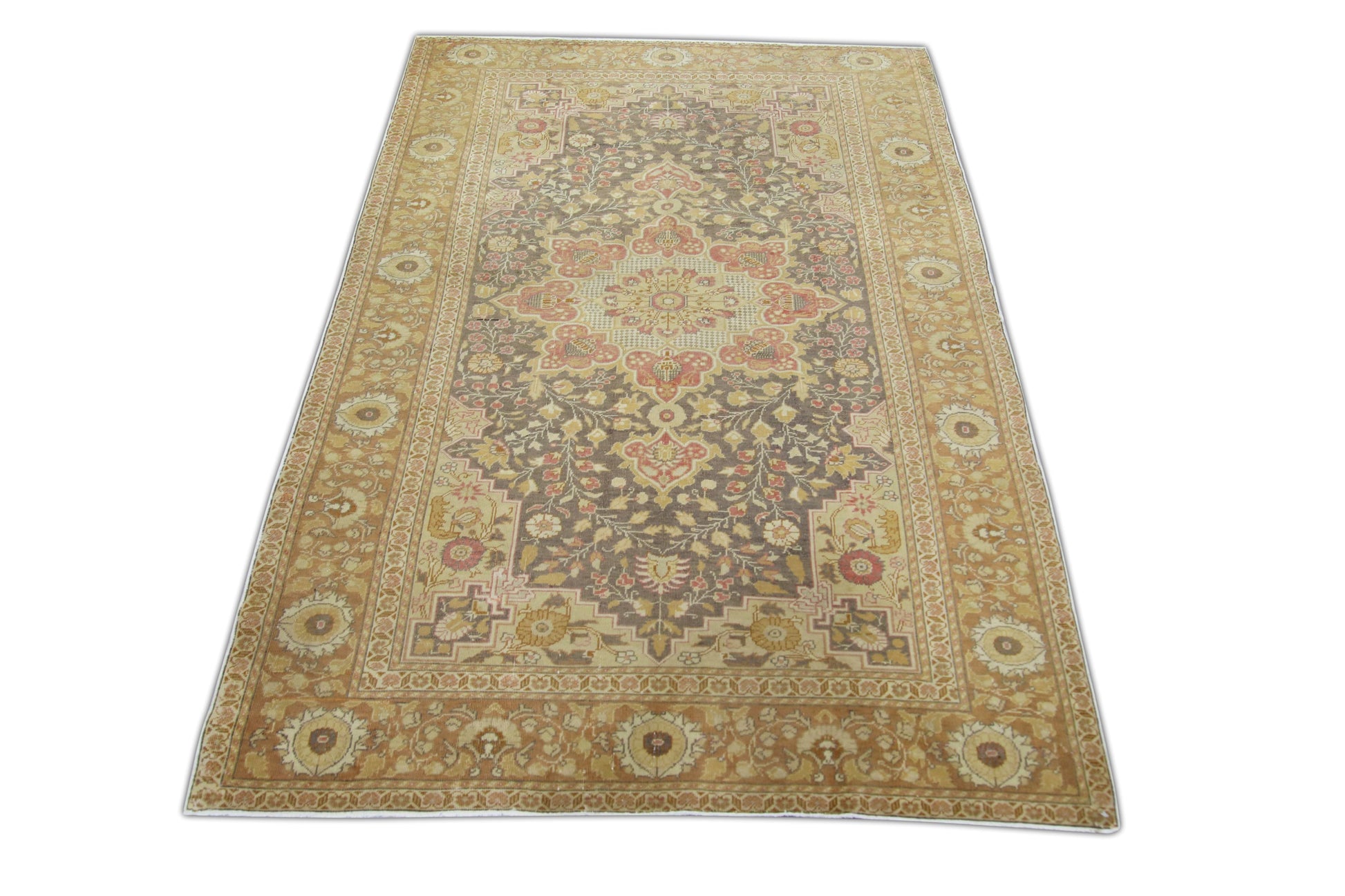 Turkish Vintage Anatolian Rug 4'2" x 6' #1015