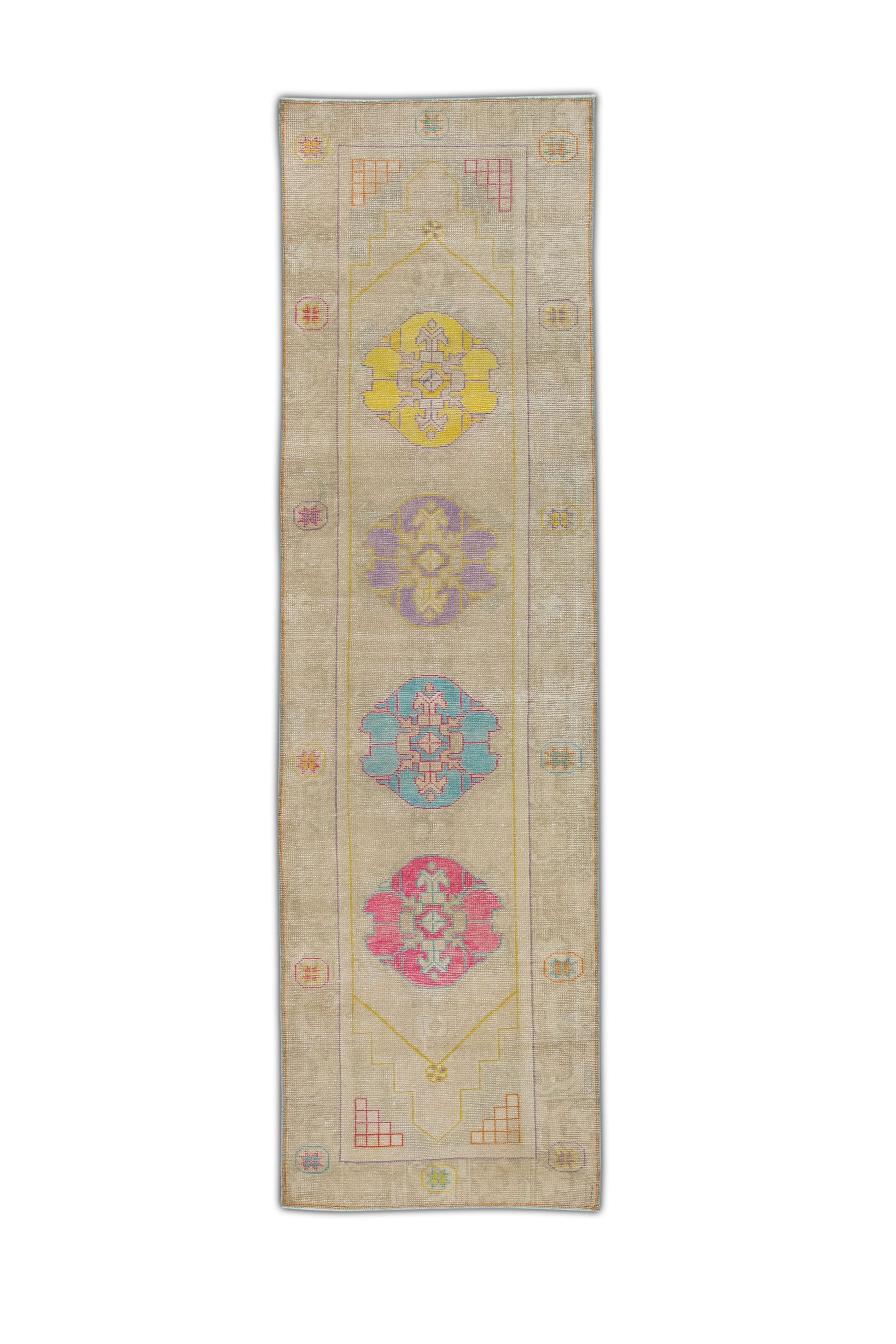 Turkish Vintage Anatolian Rug  2'8" x 9'4" #344