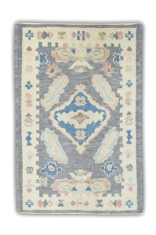 #7159 Turkish Oushak 2'2" x 3'4"