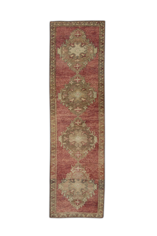 #38 Turkish Vintage Anatolian Rug  3'3" x 11'11"