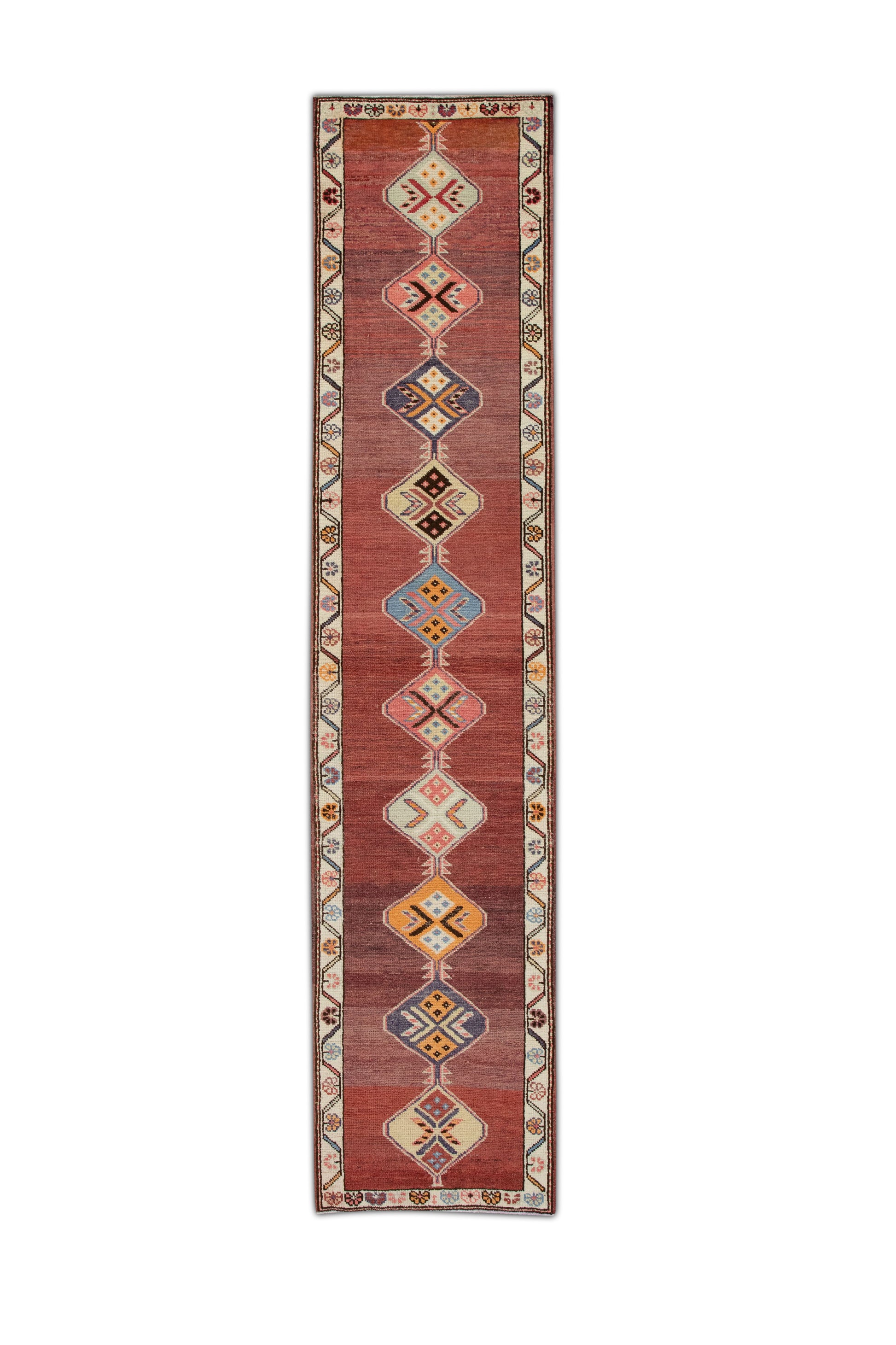 Turkish Vintage Anatolian Rug  2'7" x 11'9" #108