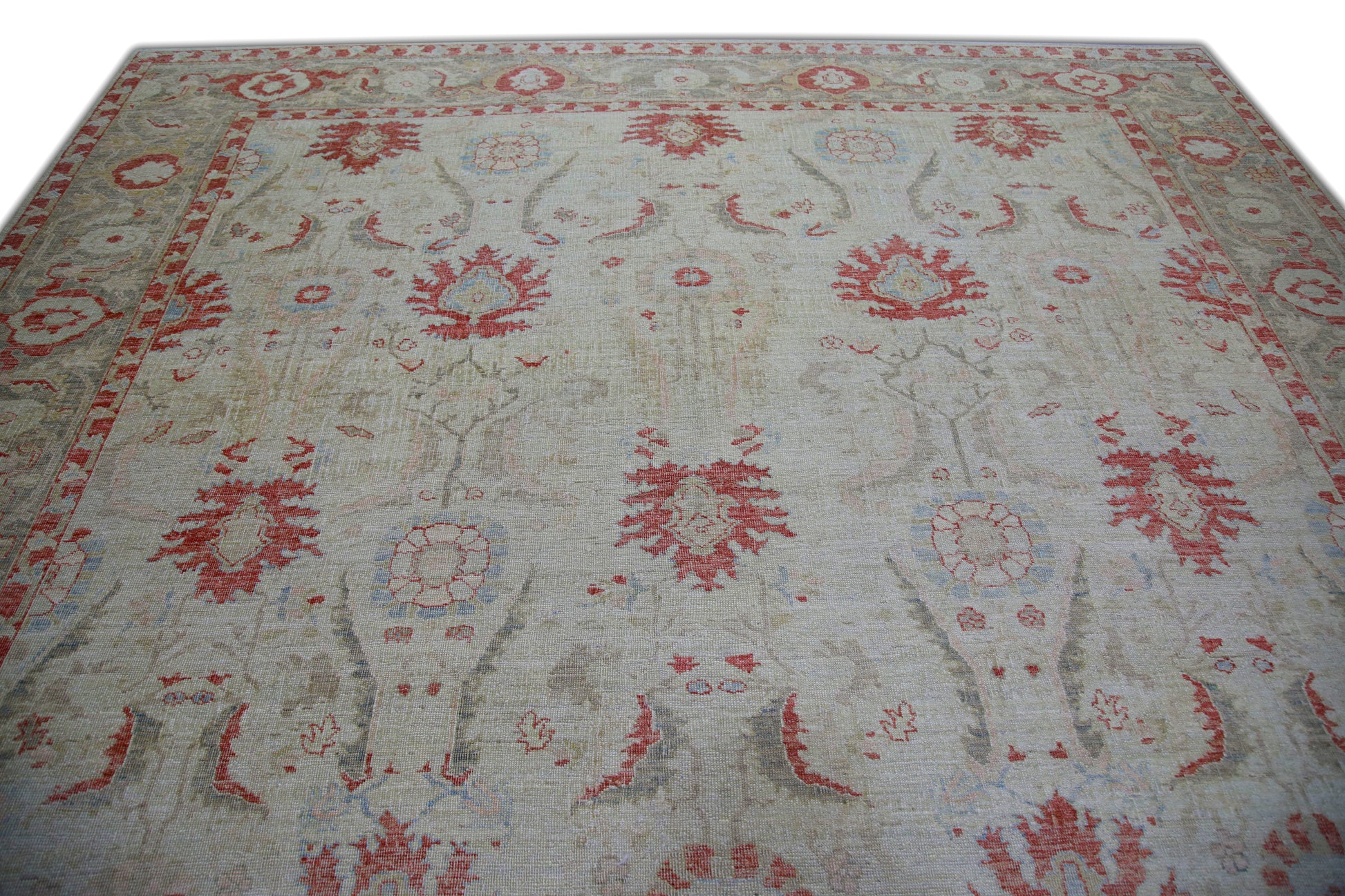 Turkish Antique Look Oushak Rug 9'7" x 12'1"  #6031