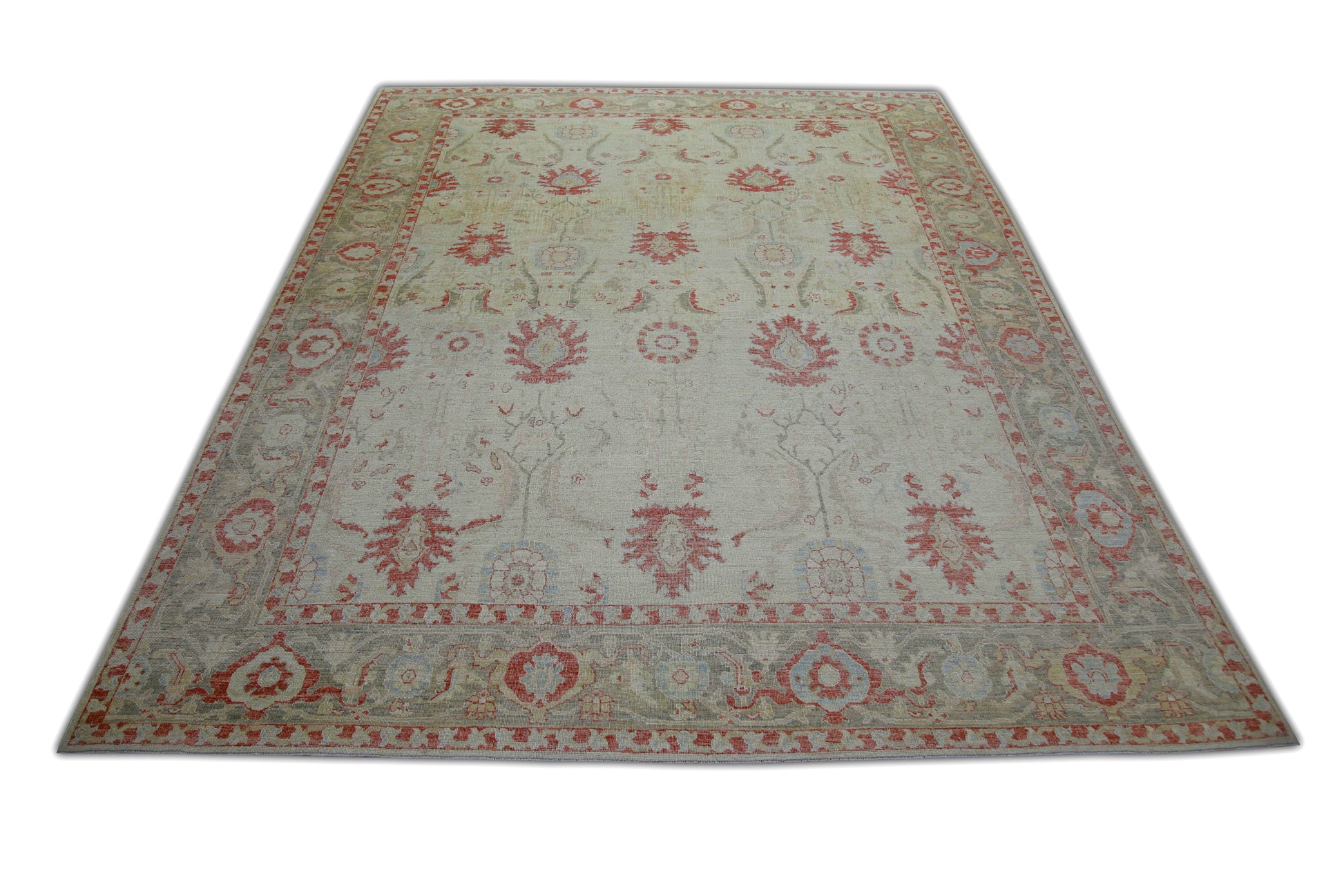 Turkish Antique Look Oushak Rug 9'7" x 12'1"  #6031