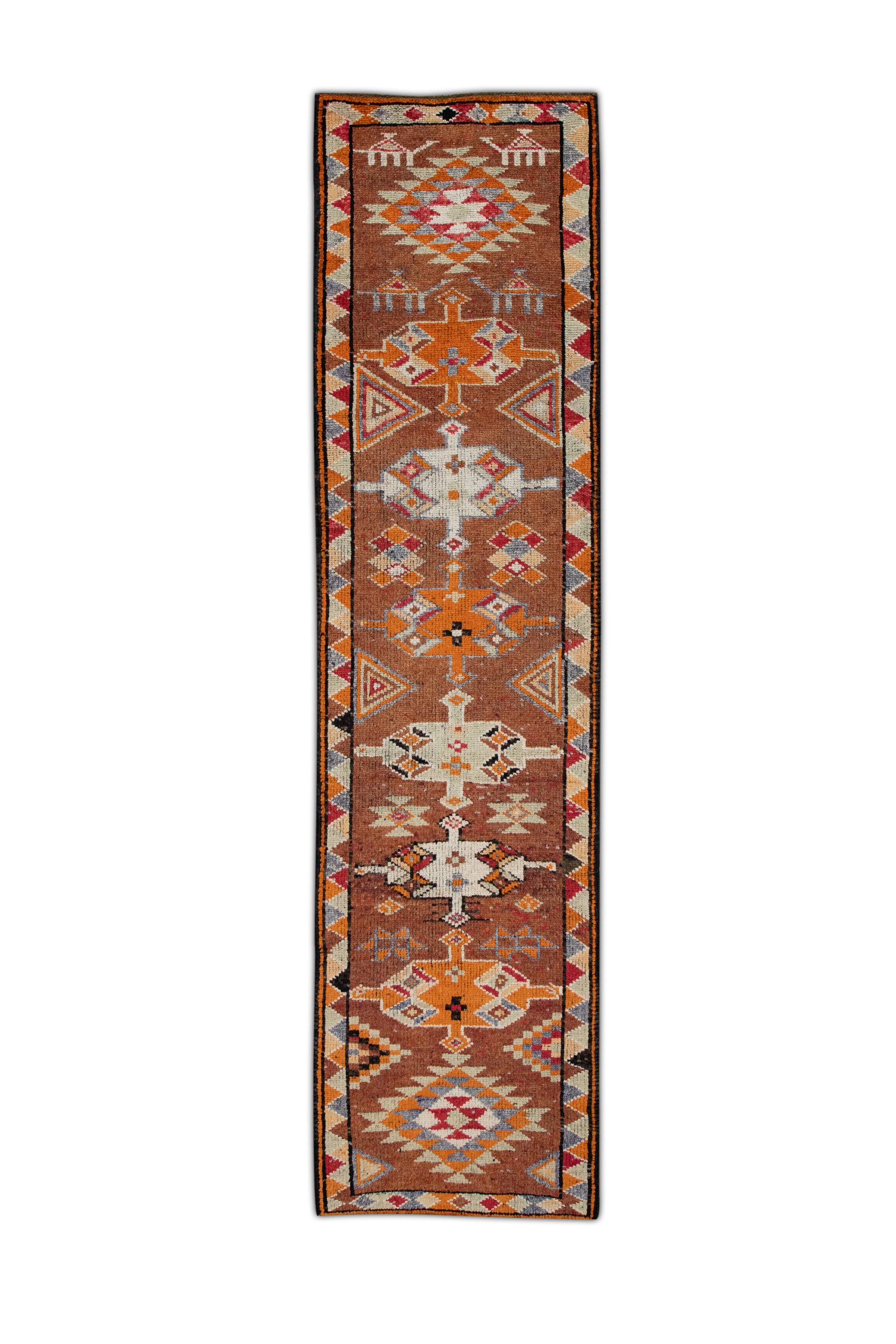 Turkish Vintage Anatolian Rug  2'10" x 11'6" #120