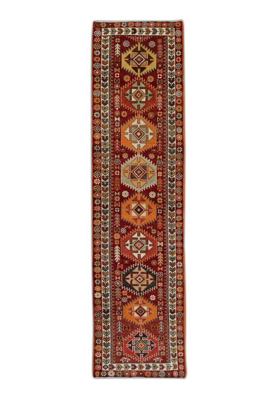 #146 Turkish Vintage Anatolian Rug  3'2" x 12'3"