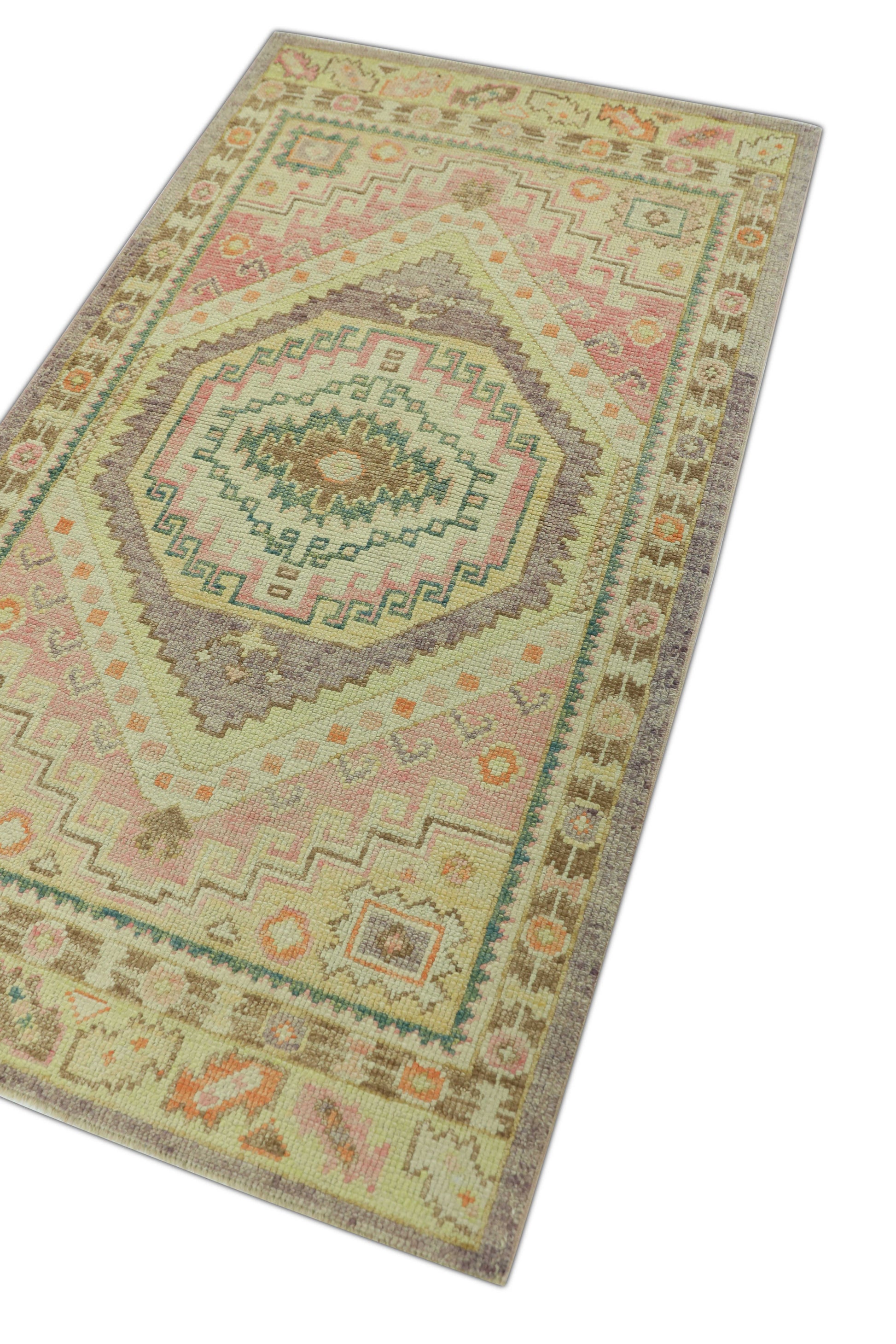 Turkish Oushak Rug 3'2" x 5'5" #1359