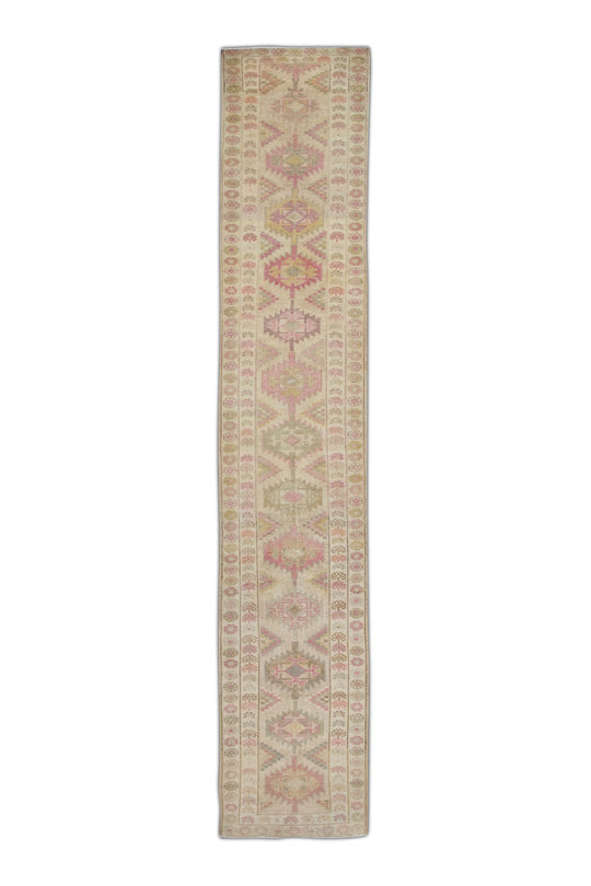 #128 Turkish Vintage Anatolian Rug  2'8" x 14'2"