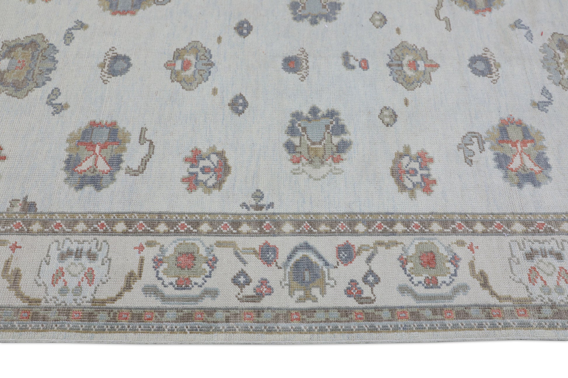 Turkish Oushak Rug 4'10" x 9'6" #3231