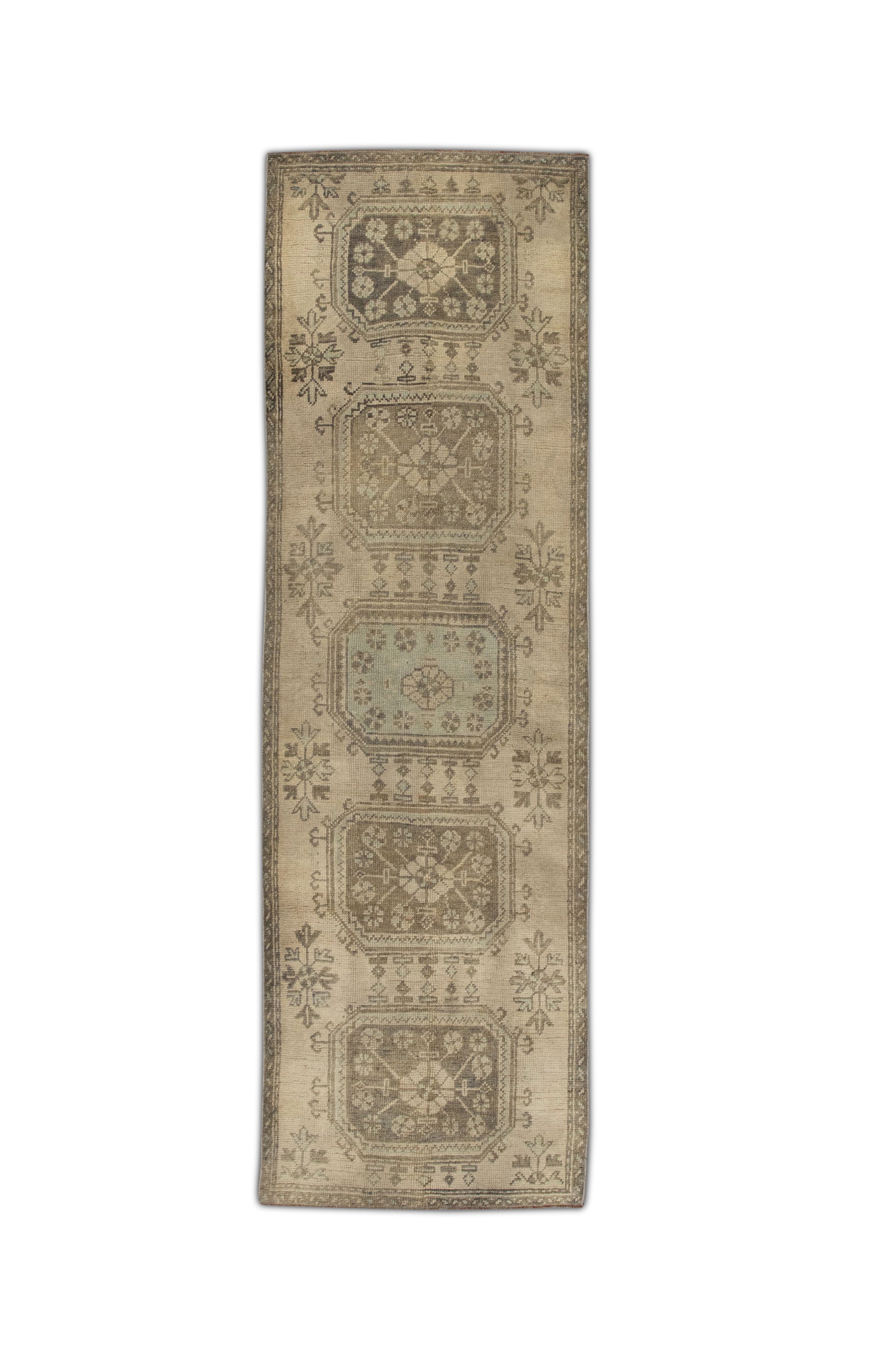 Turkish Vintage Anatolian Rug  3'2" x 10'2" #43