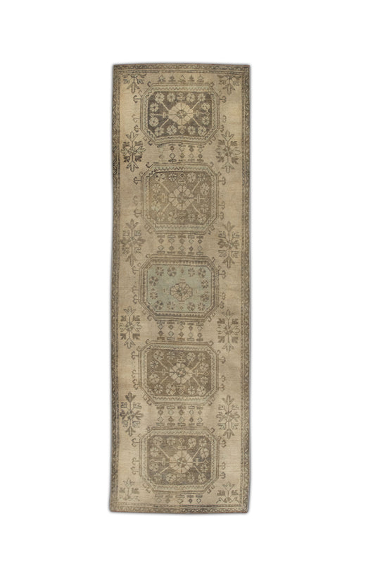 #43 Turkish Vintage Anatolian Rug  3'2" x 10'2"