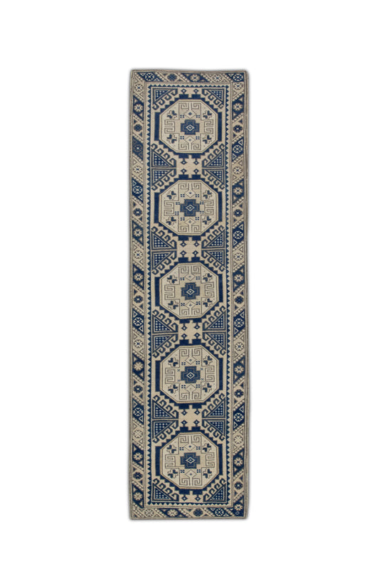 #49 Turkish Vintage Anatolian Rug  2'5" x 9'7"