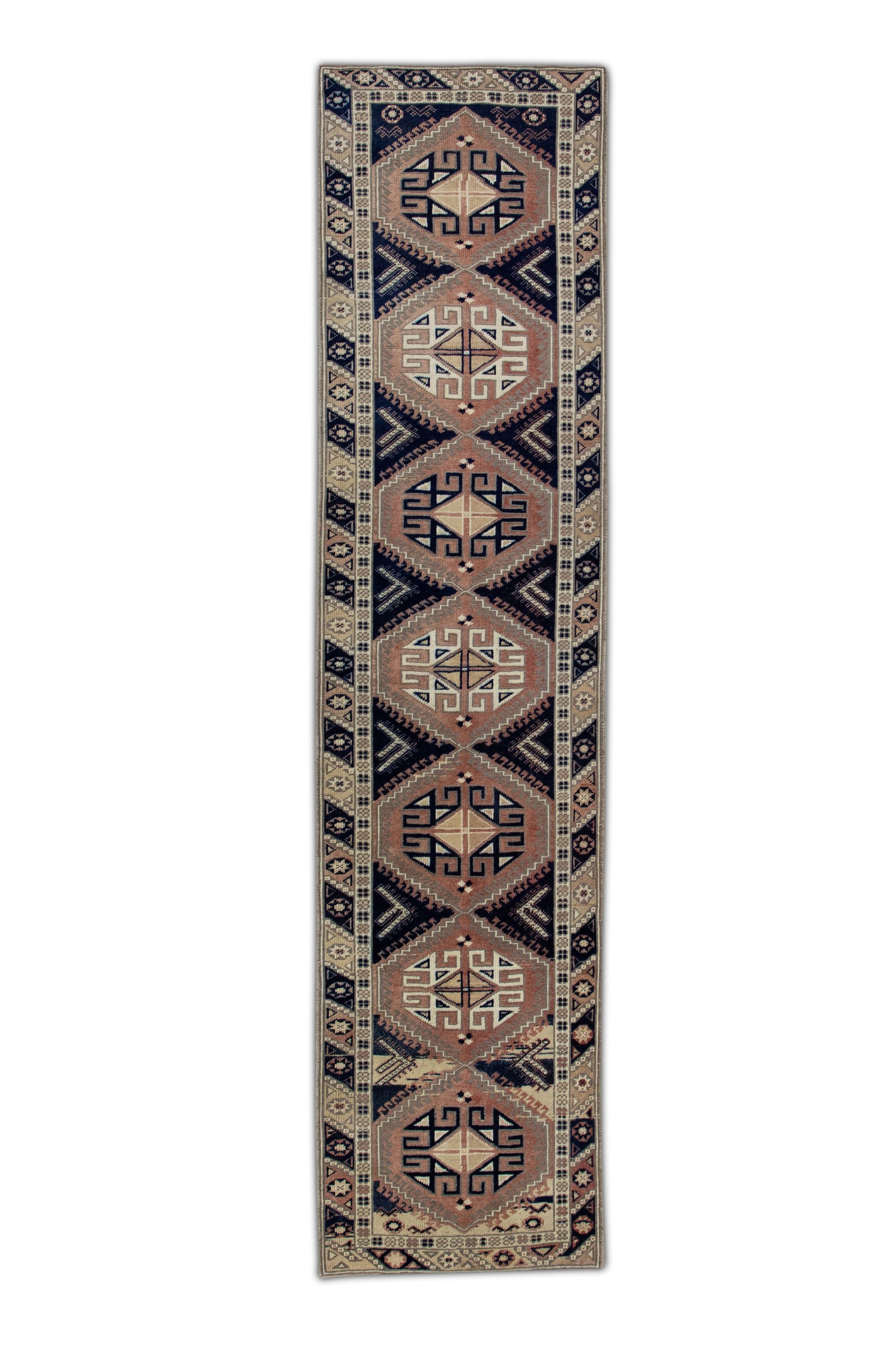 Turkish Vintage Anatolian Rug  2'5" x 10'3" #122