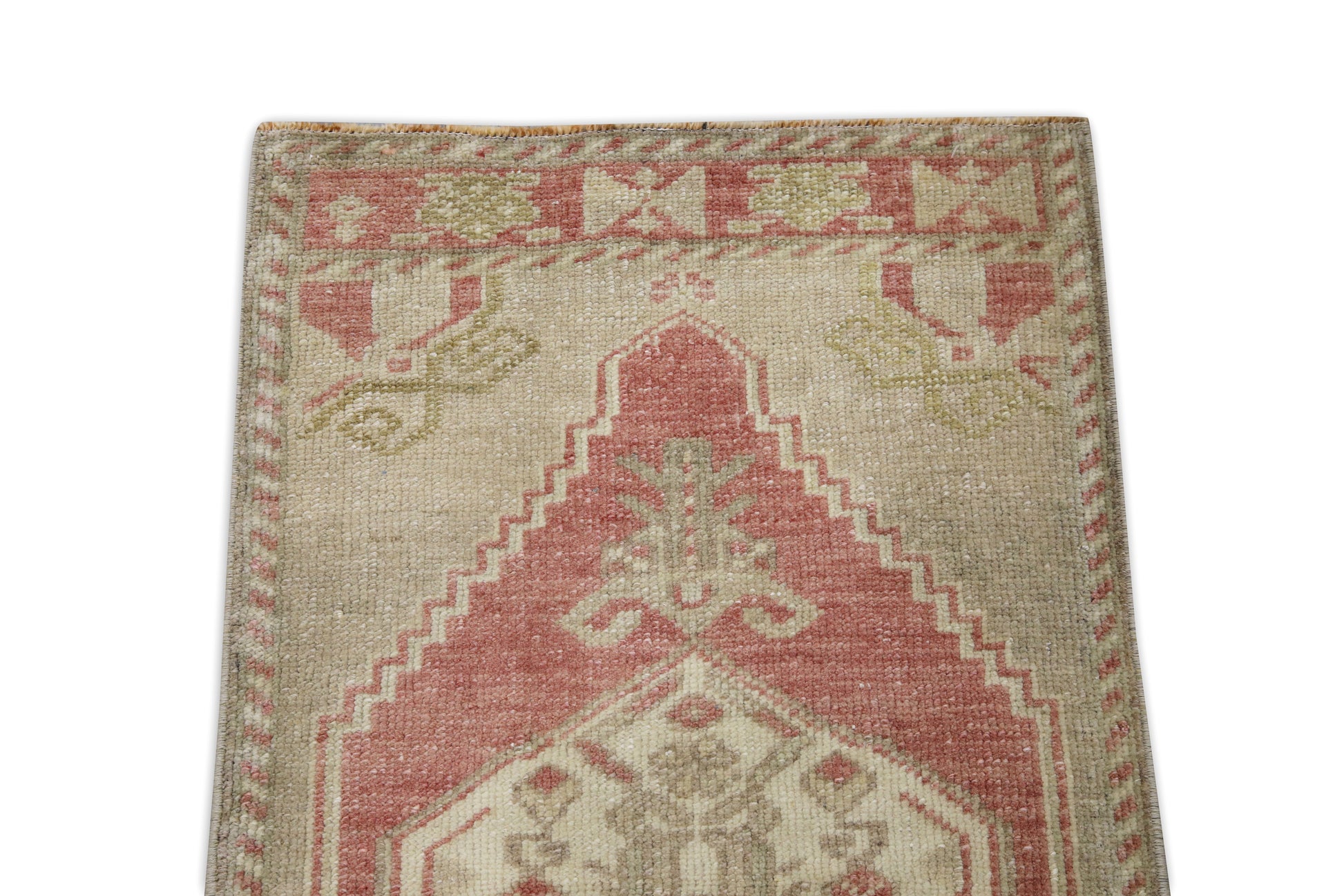 Oriental Hand Knotted Vintage Turkish Mini Rug 1'6" x 3'3" #06