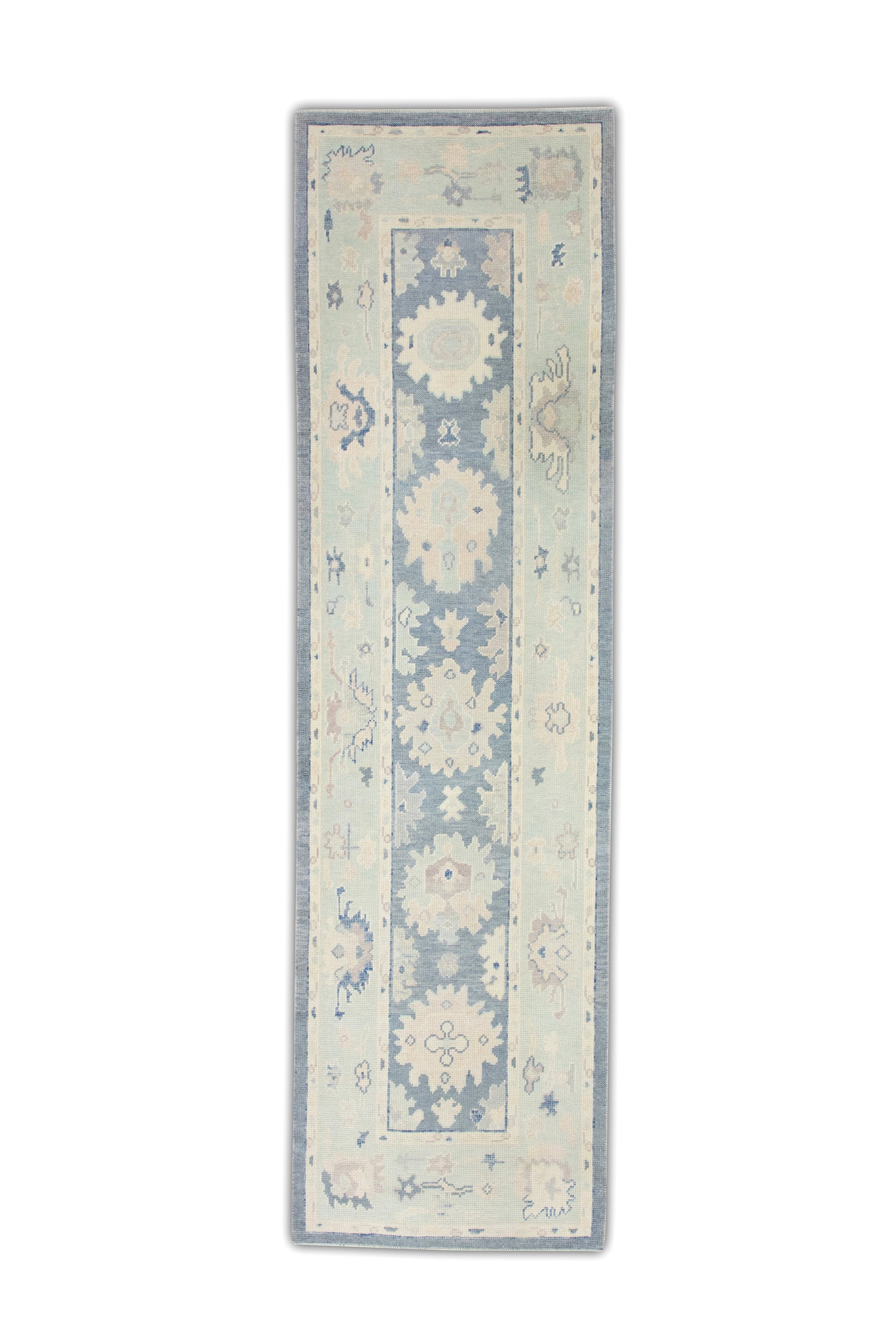 Turkish Oushak Rug 2'11" x 10' #7095