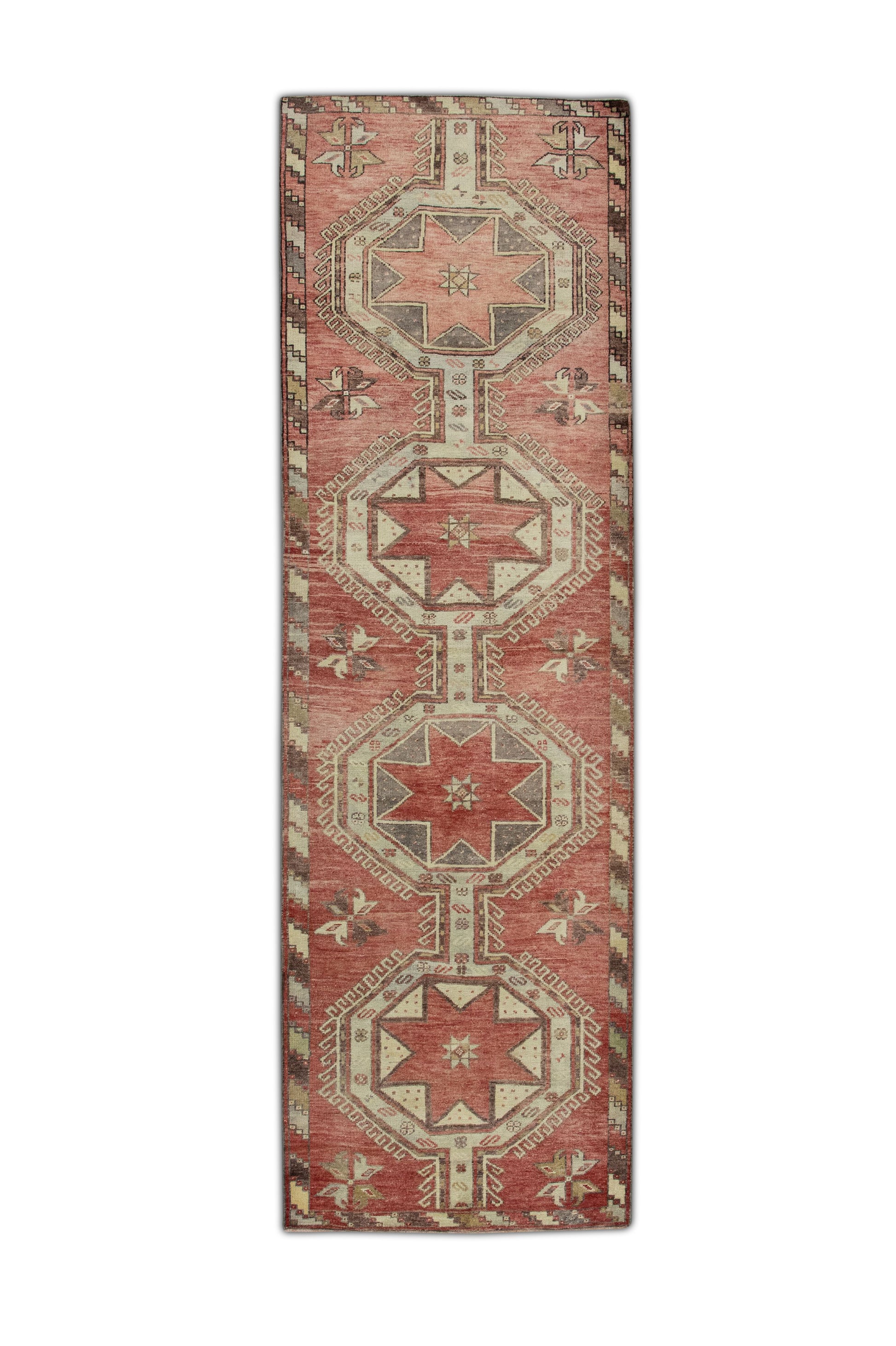Turkish Vintage Anatolian Rug  3'1" x 10' #326