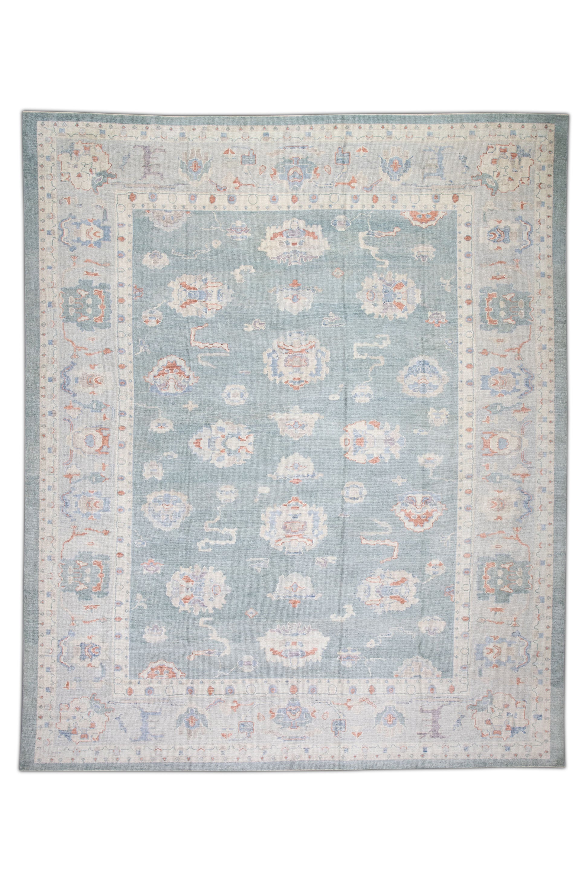 Turkish Oushak Rug 12'4" x 14'8" #3236