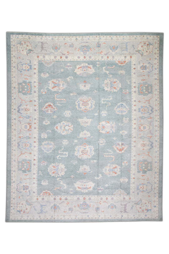 #3236 Turkish Oushak 12'4" x 14'8"