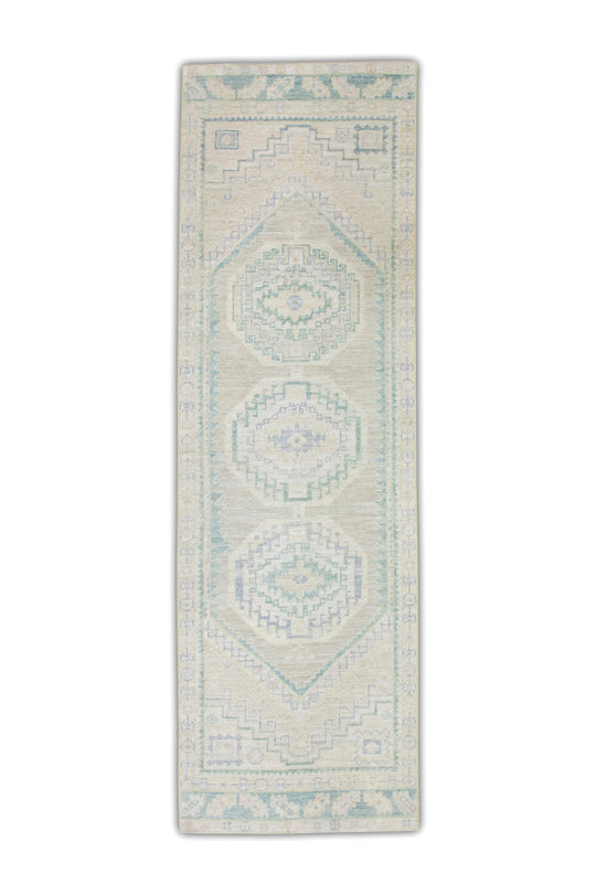 #6374 Turkish Oushak 2'10" x 9'5"