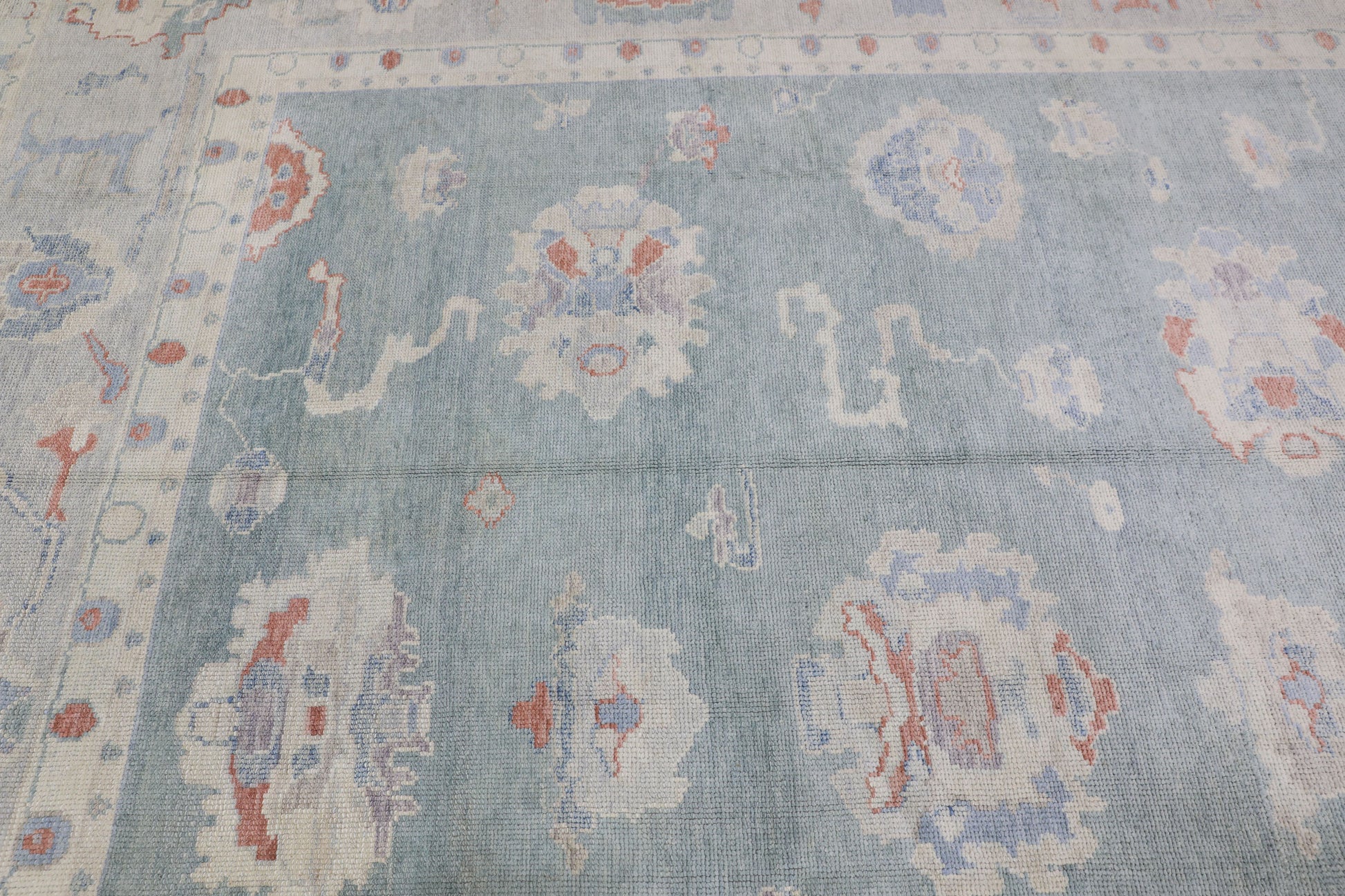 Turkish Oushak Rug 12'4" x 14'8" #3236