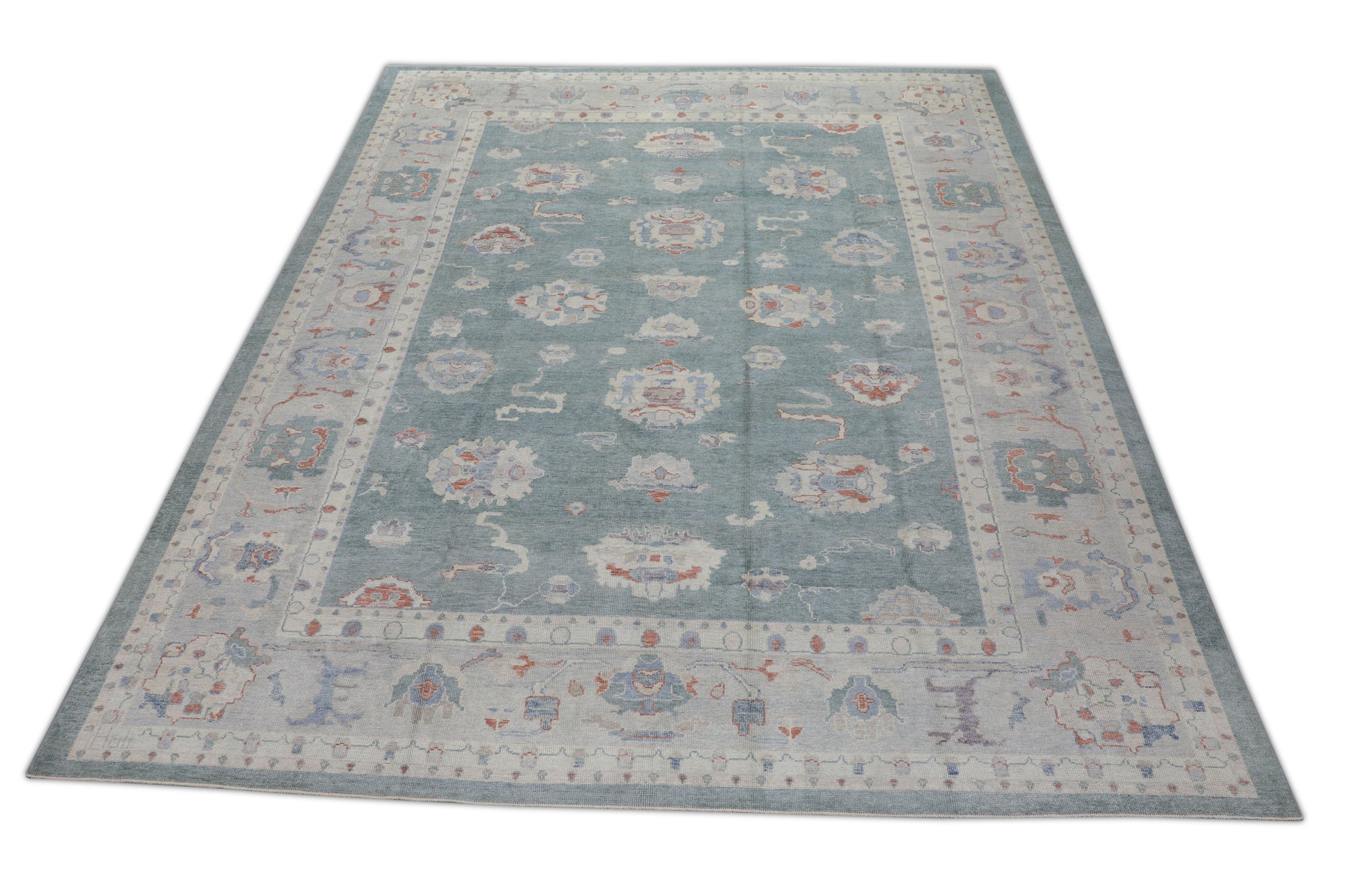 Turkish Oushak Rug 12'4" x 14'8" #3236