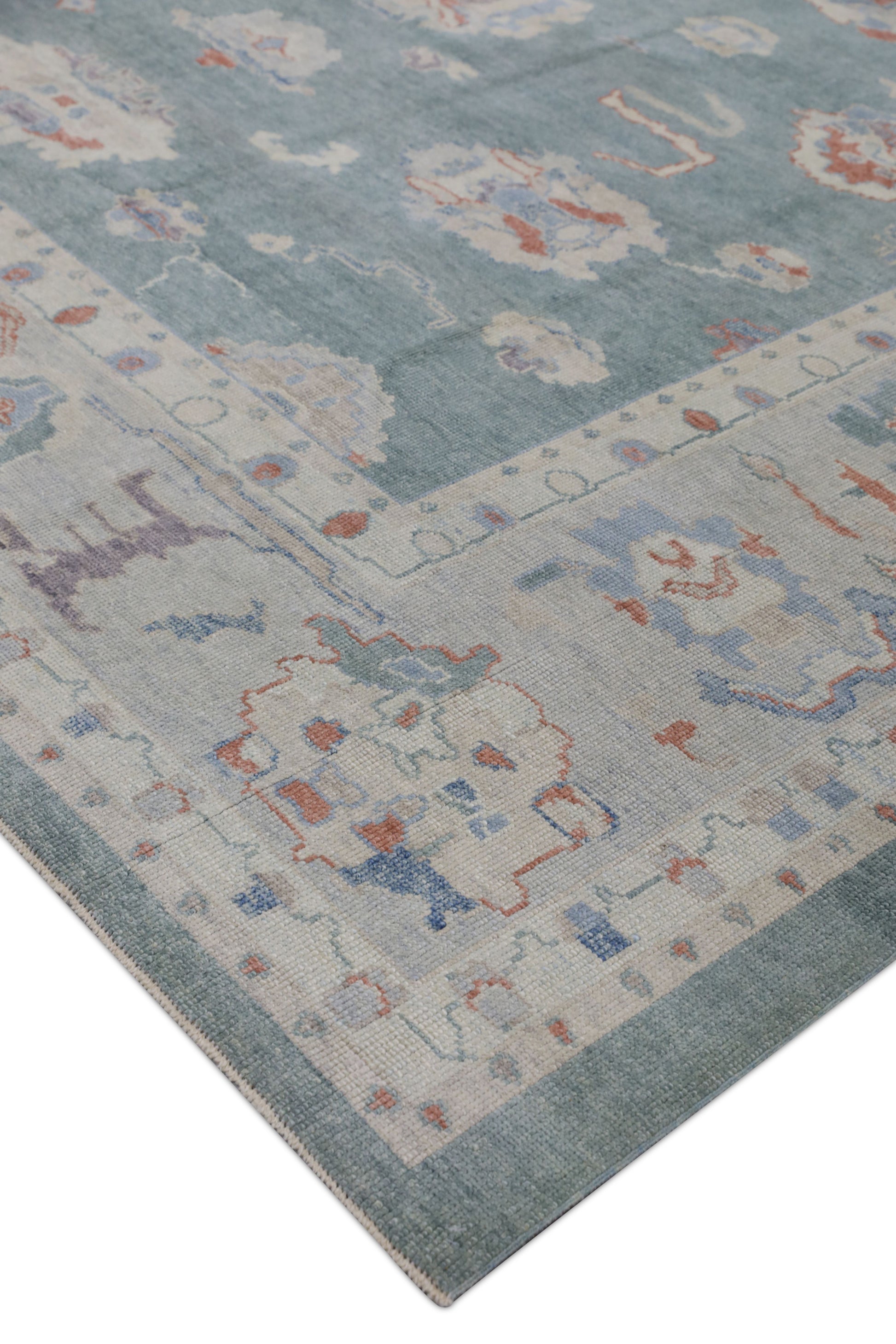 Turkish Oushak Rug 12'4" x 14'8" #3236