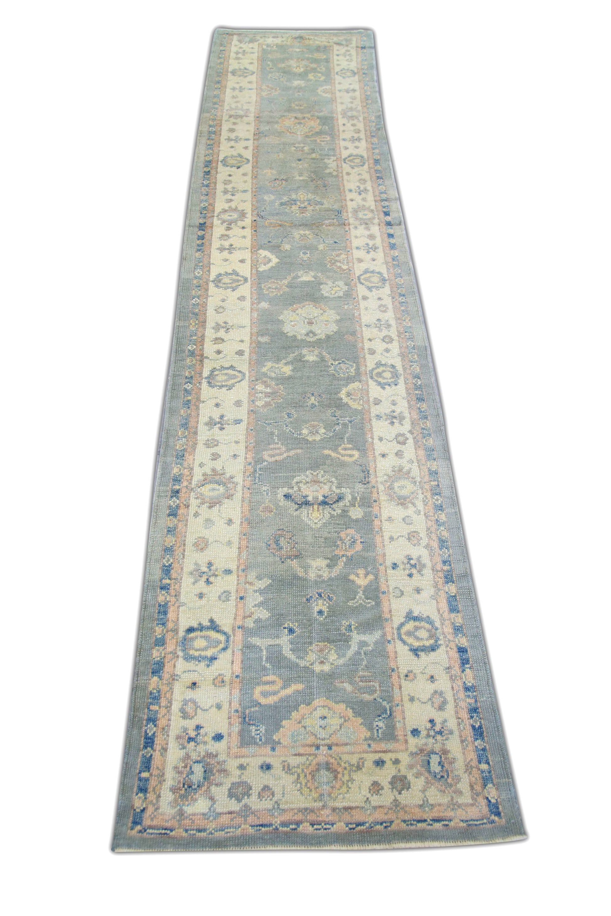 Turkish Oushak Rug 3'2" x 15'3" #5412