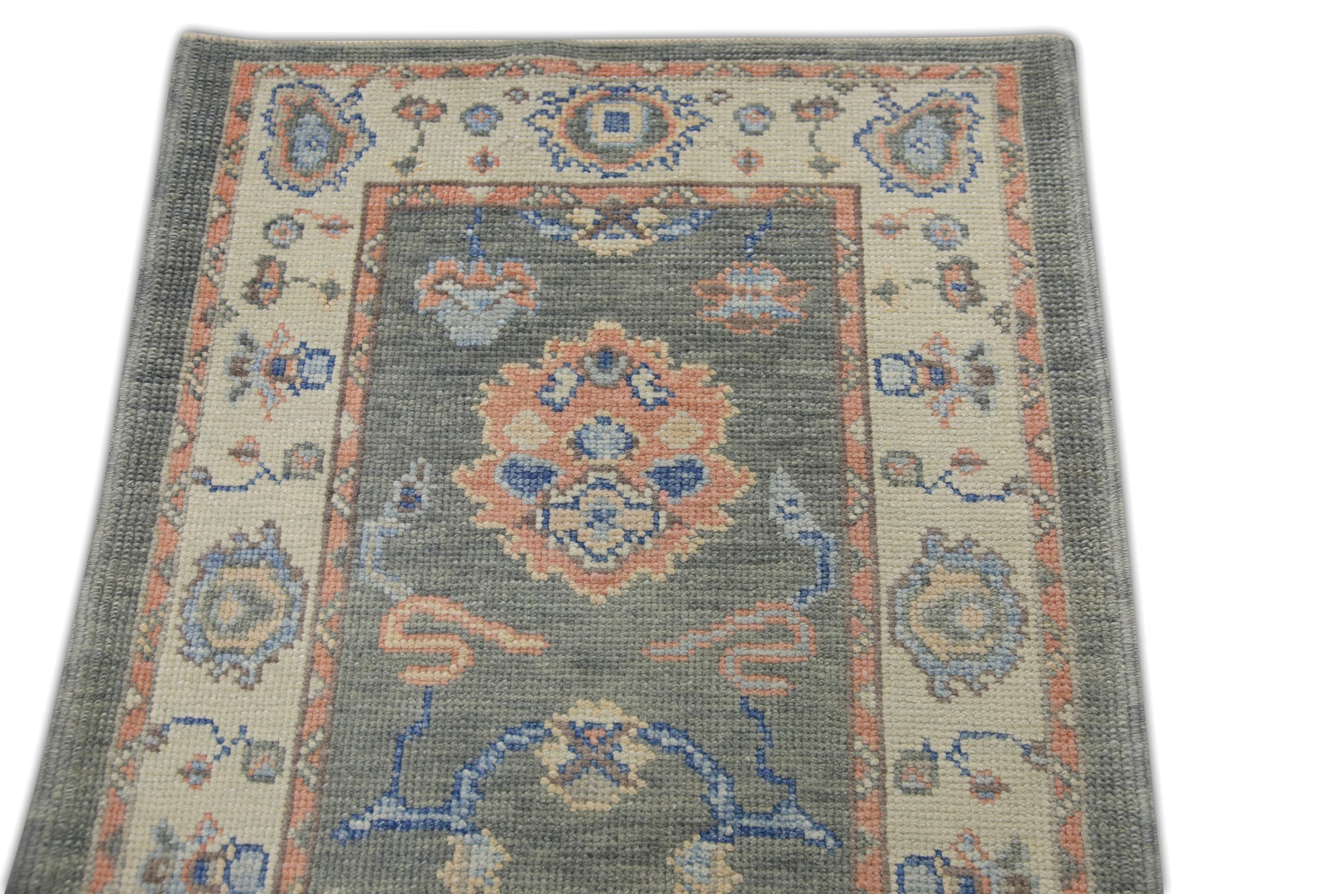 Turkish Oushak Rug 2'7" x 7'11" #6586