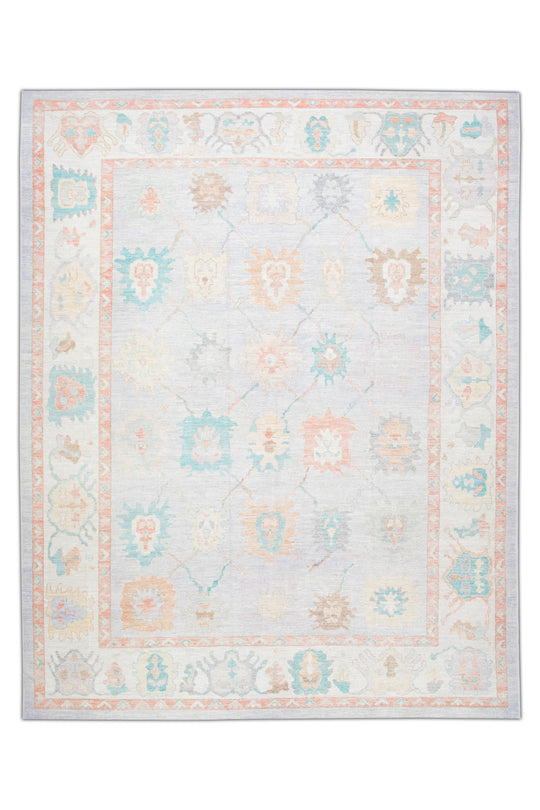 #2580 Turkish Oushak 12' x 15'4"