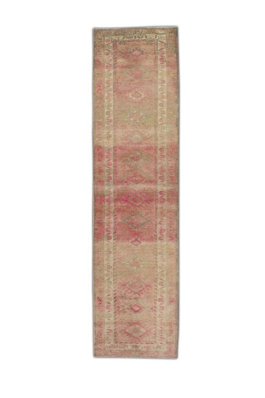 #79 Turkish Vintage Anatolian Rug  2'10" x 10'10"