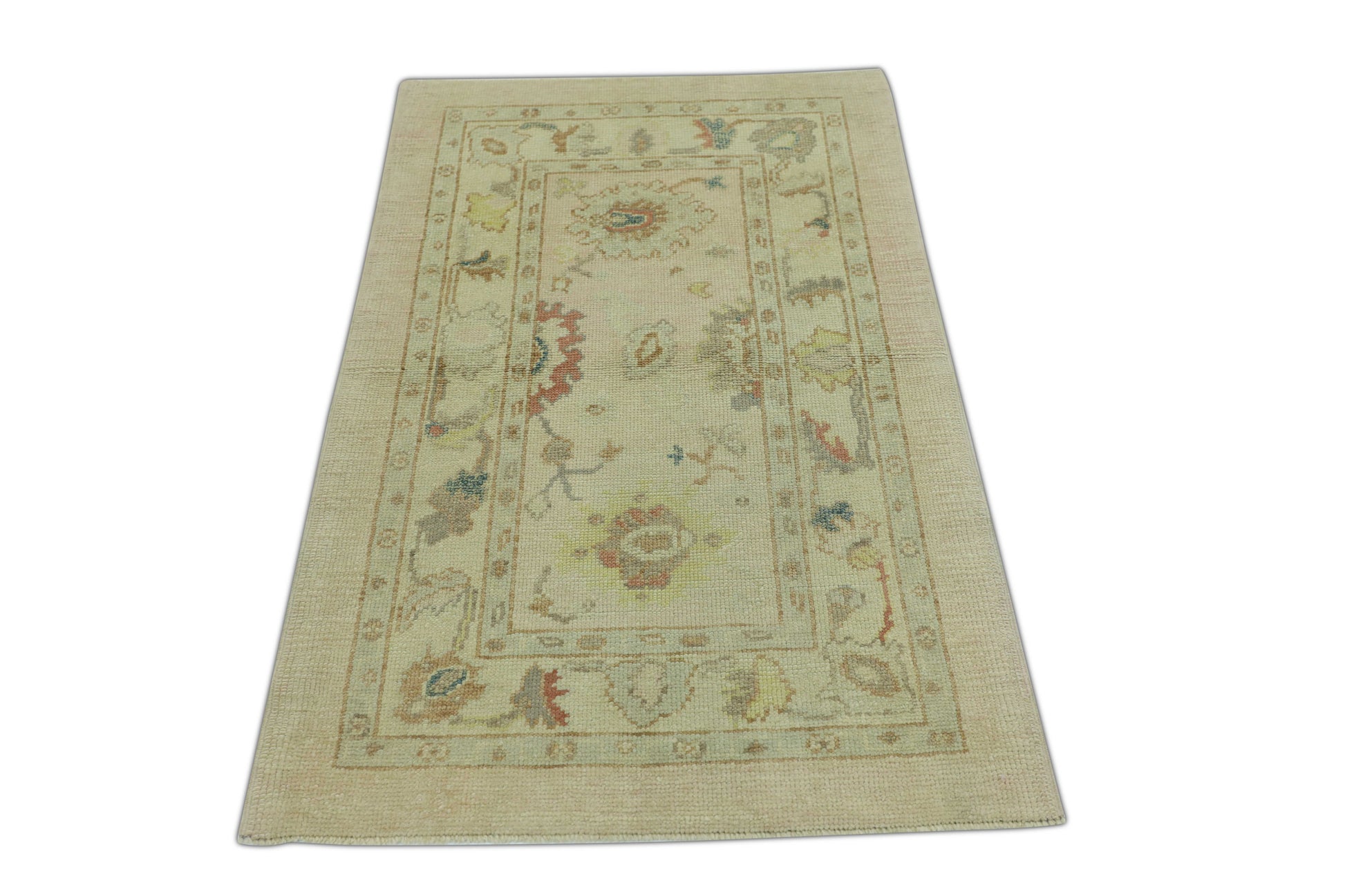 Turkish Oushak Rug 3'1" x 4'10" #778
