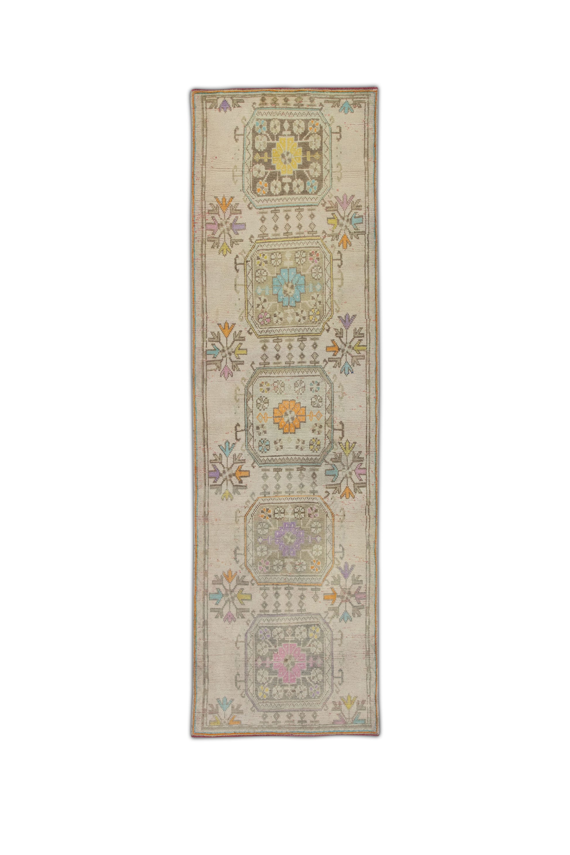 Turkish Vintage Anatolian Rug  3'1" x 10'1" #261