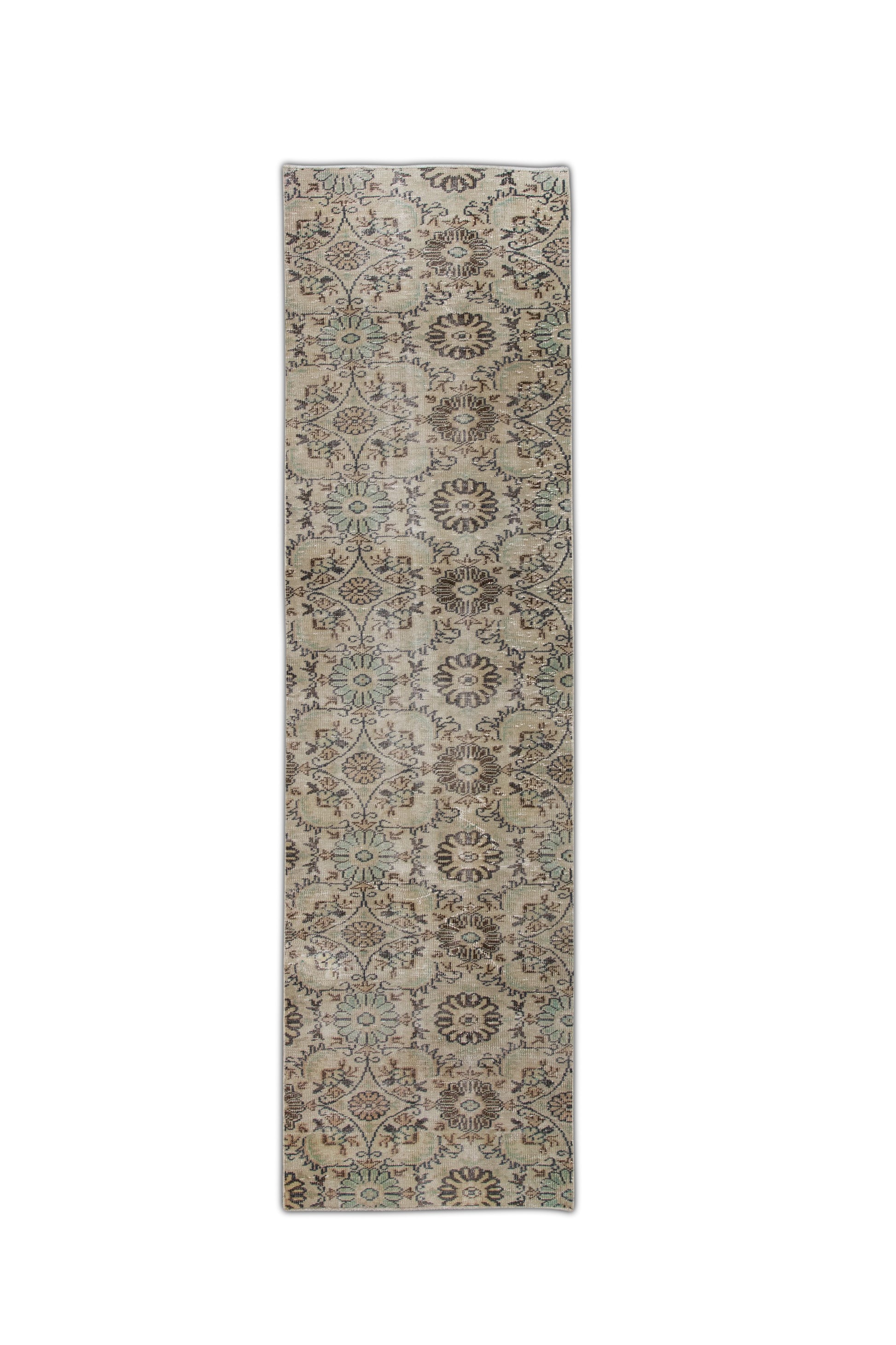 Turkish Vintage Anatolian Rug  2'10" x 10'1" #250