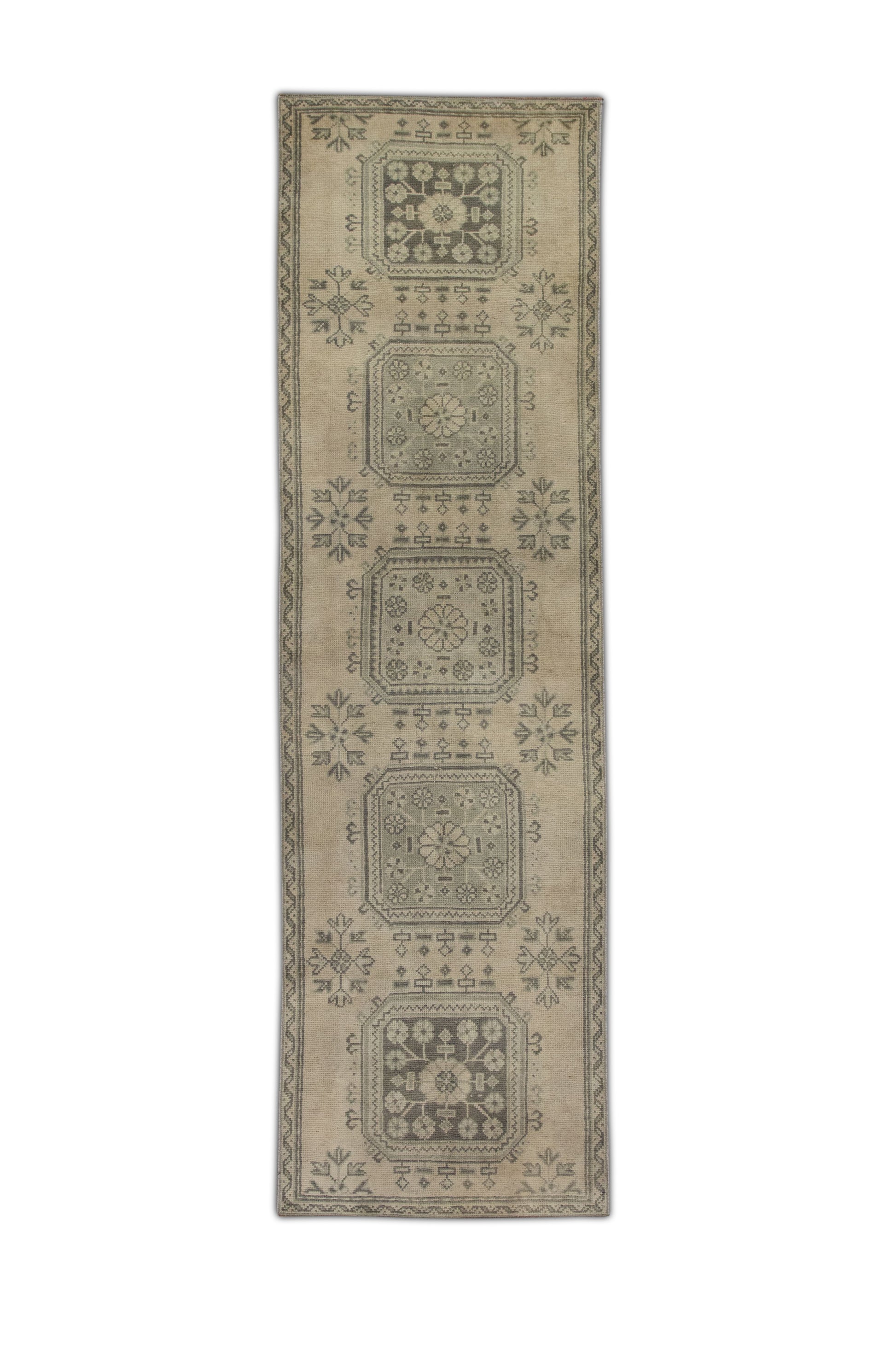 Turkish Vintage Anatolian Rug  3'1" x 10'7" #227