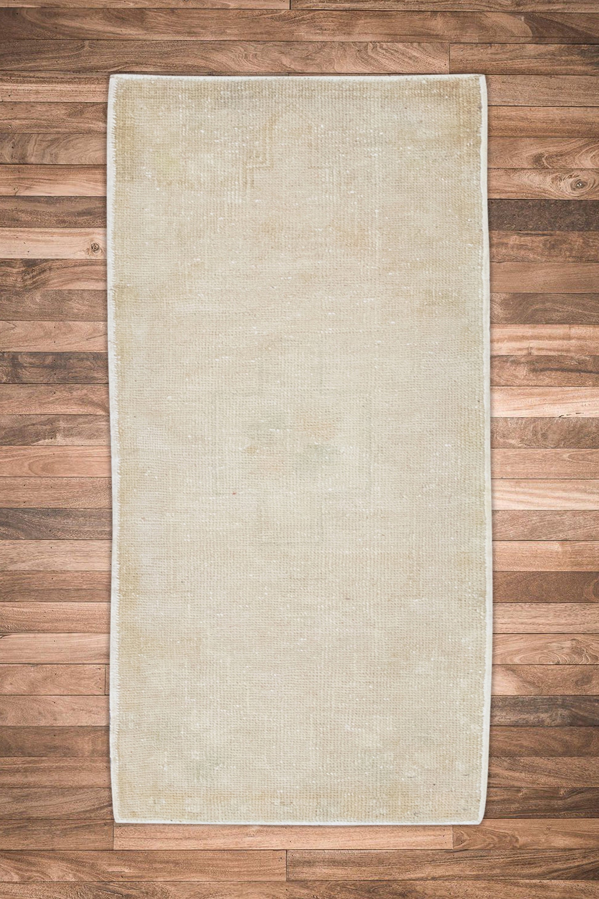 Oriental Hand Knotted Vintage Turkish Mini Rug 1'7" x 3'6" #8279