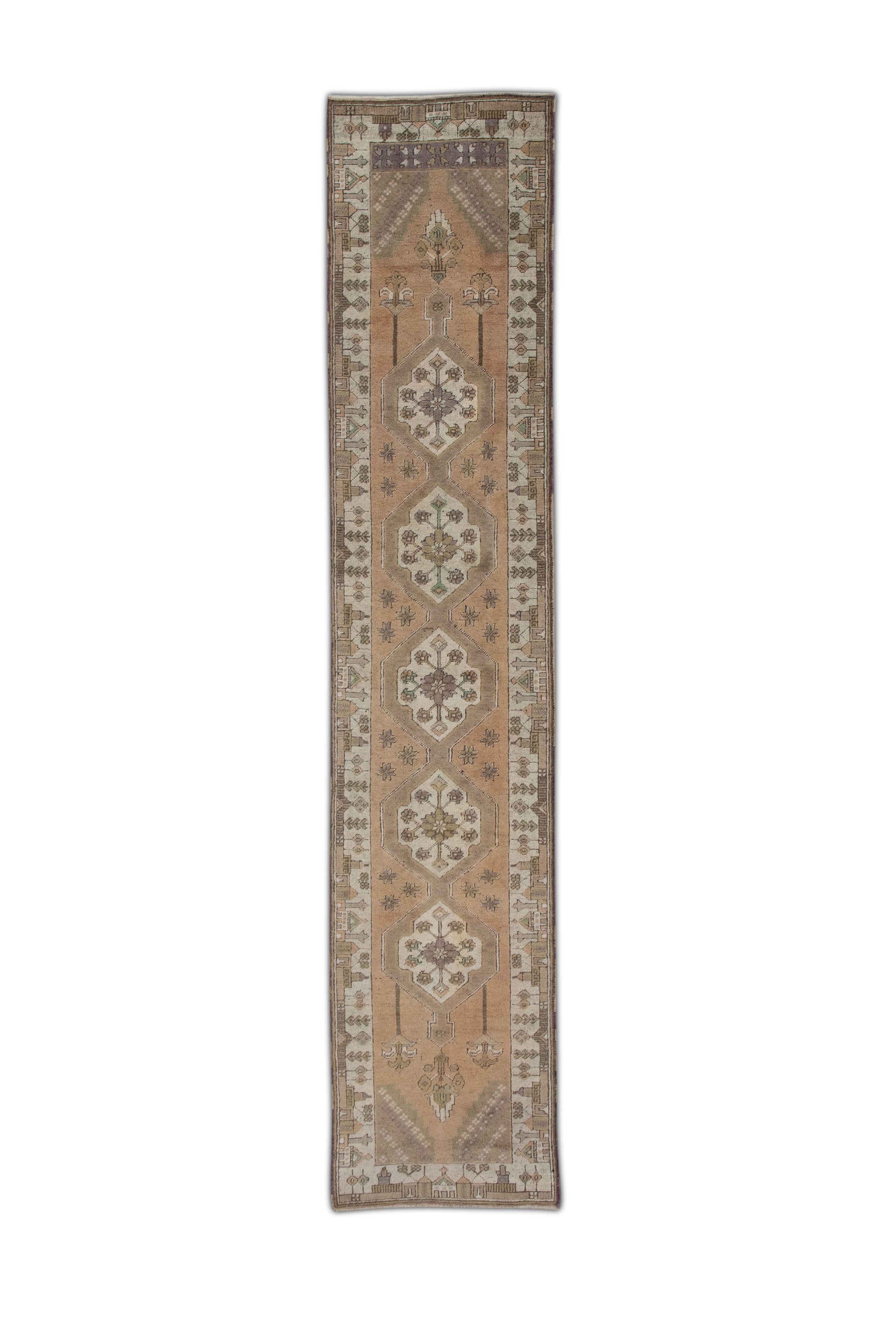 Turkish Vintage Anatolian Rug  2'5" x 11'10" #1059