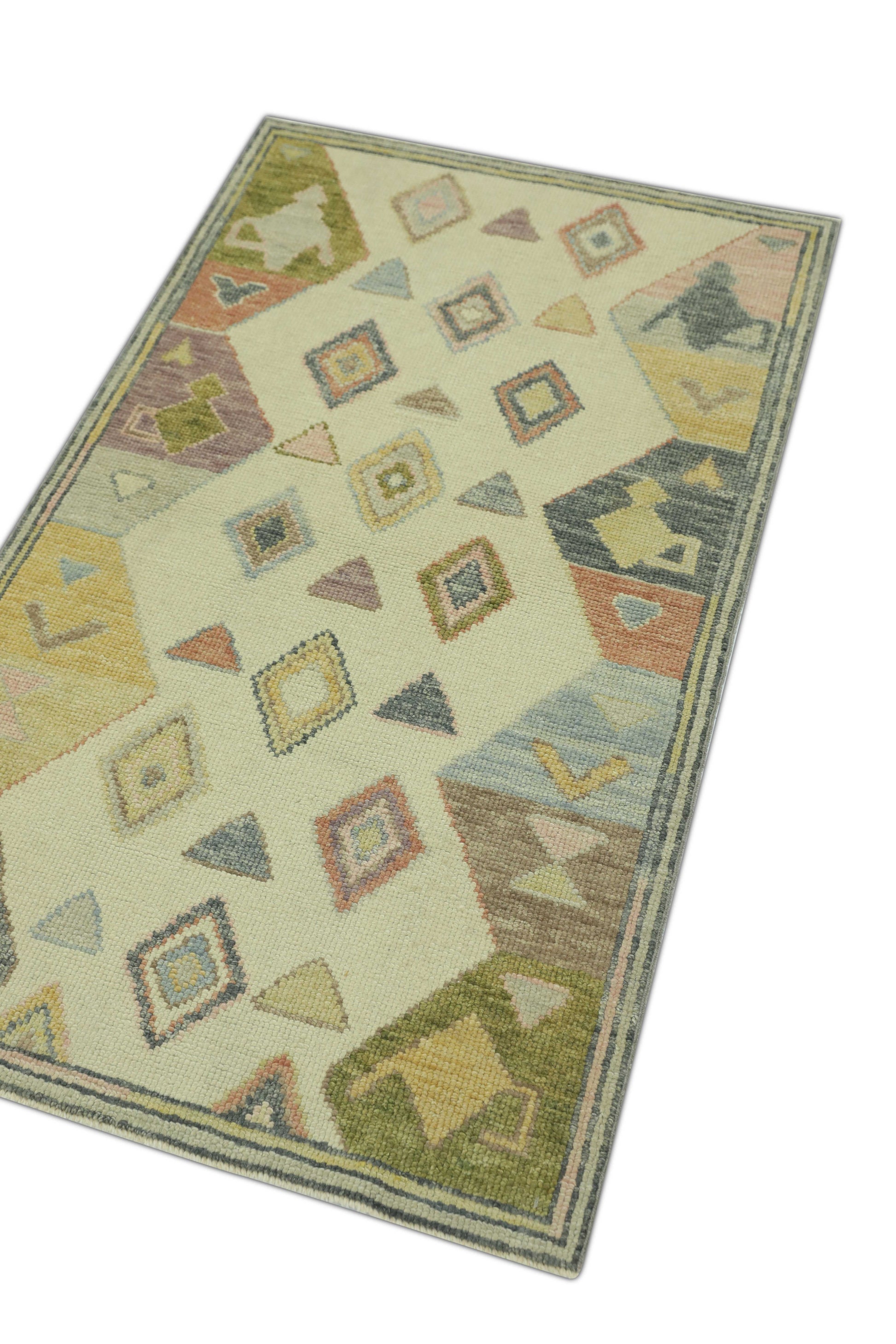 Turkish Oushak Rug 2'11" x 4'10" #821