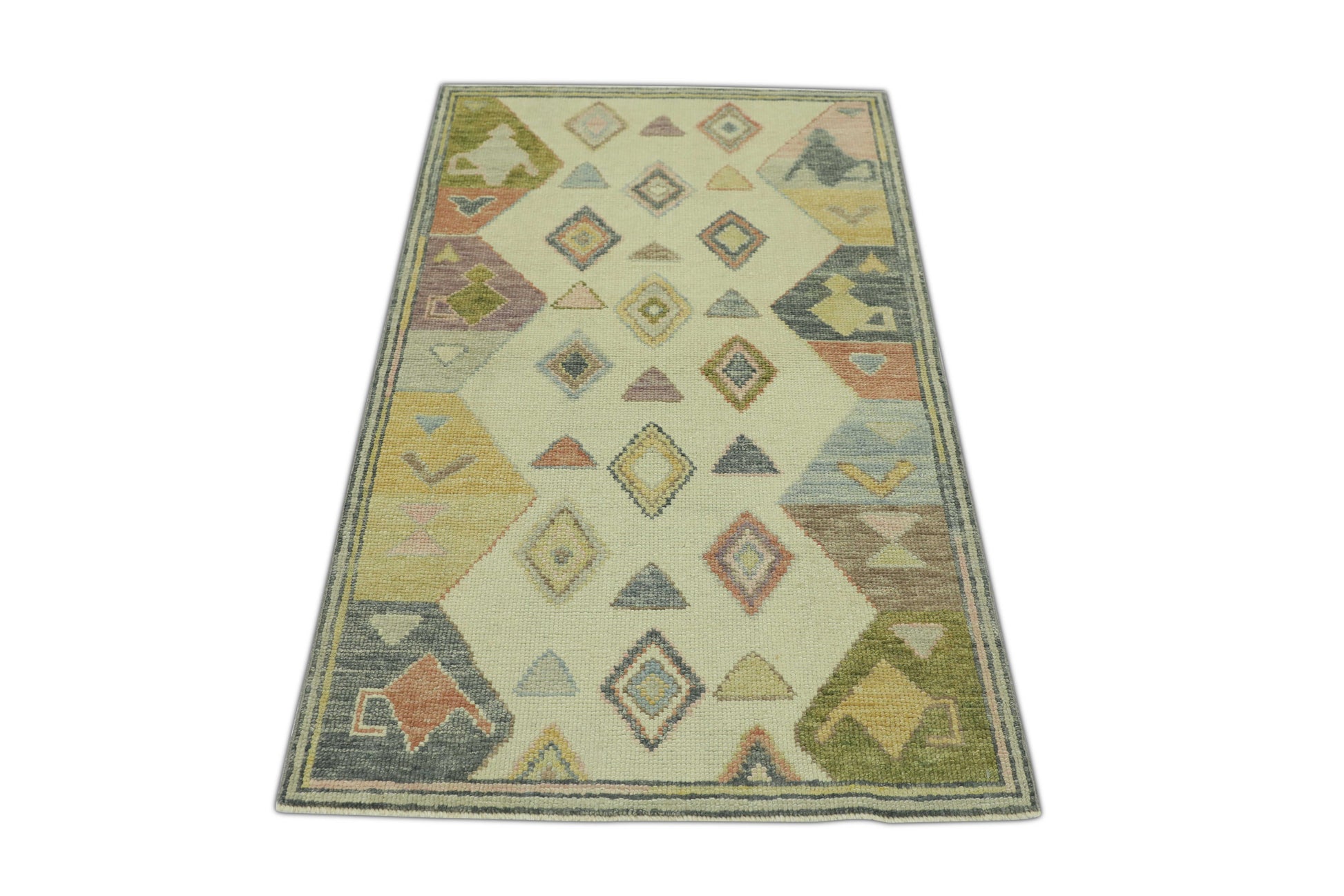 Turkish Oushak Rug 2'11" x 4'10" #821