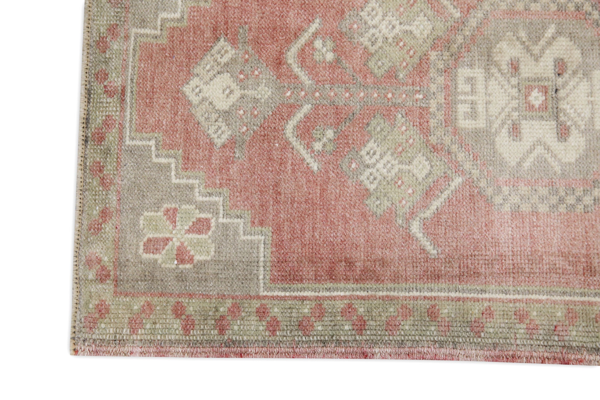 Oriental Hand Knotted Vintage Turkish Mini Rug 1'7" x 2'8" #9110