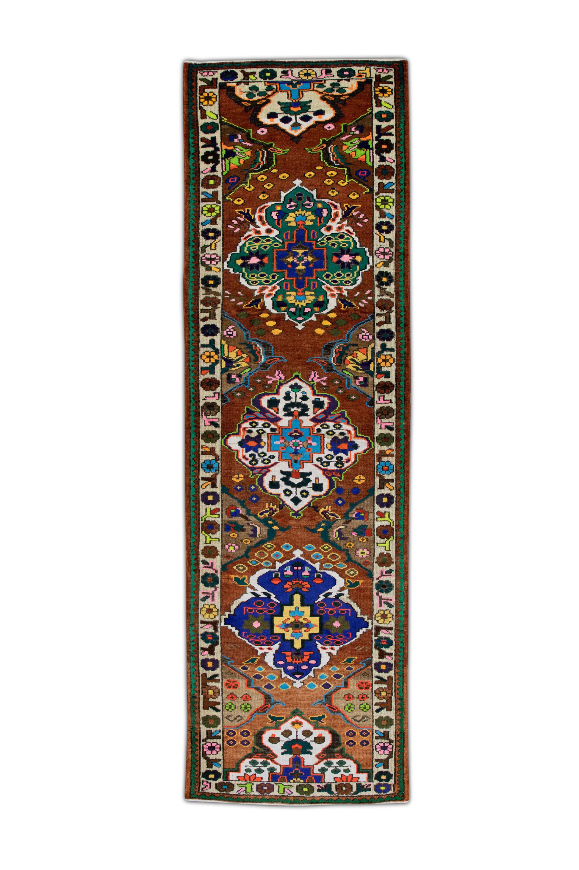 Turkish Vintage Anatolian Rug  3'5" x 11' #227