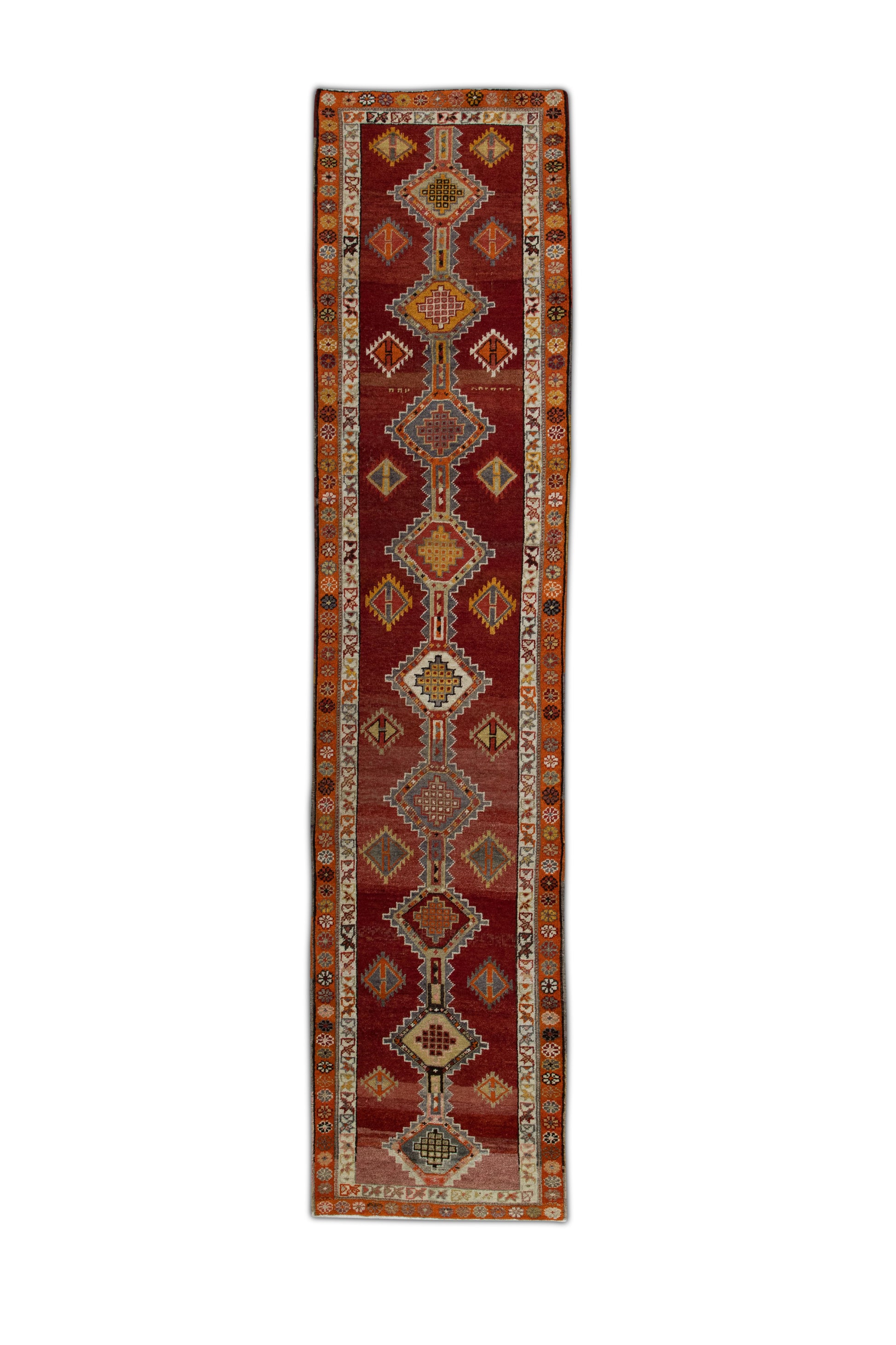 Turkish Vintage Anatolian Rug  2'9" x 11'10" #339