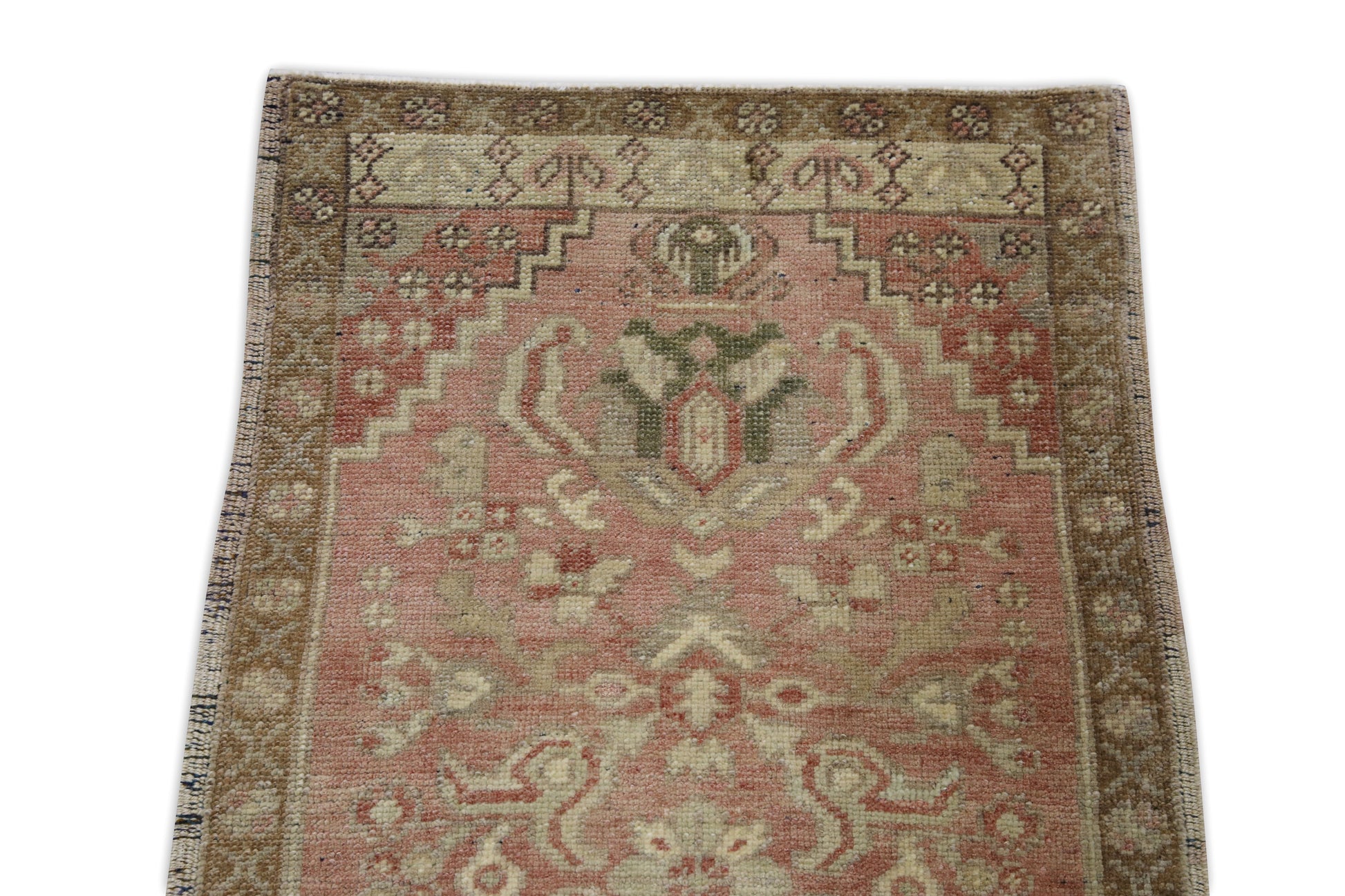 Oriental Hand Knotted Vintage Turkish Mini Rug 1'8" x 3'1" #9111