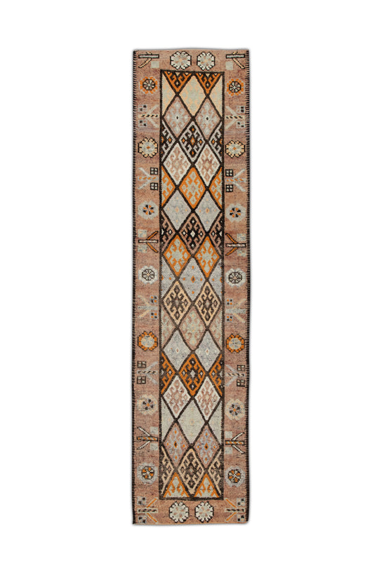 #300 Turkish Vintage Anatolian Rug  2'11" x 11'7"