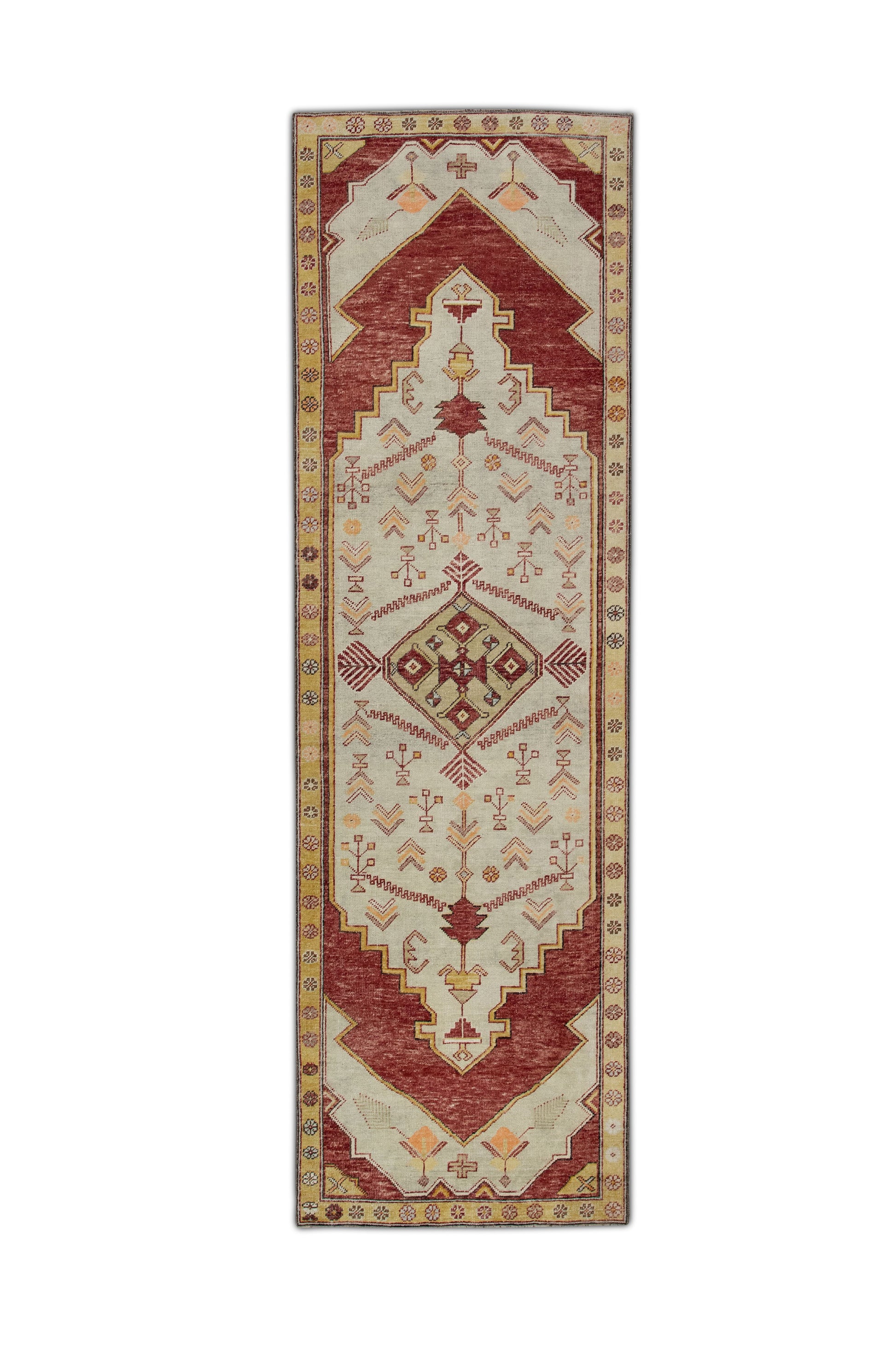 Turkish Vintage Anatolian Rug  3'5" x 11'3" #354