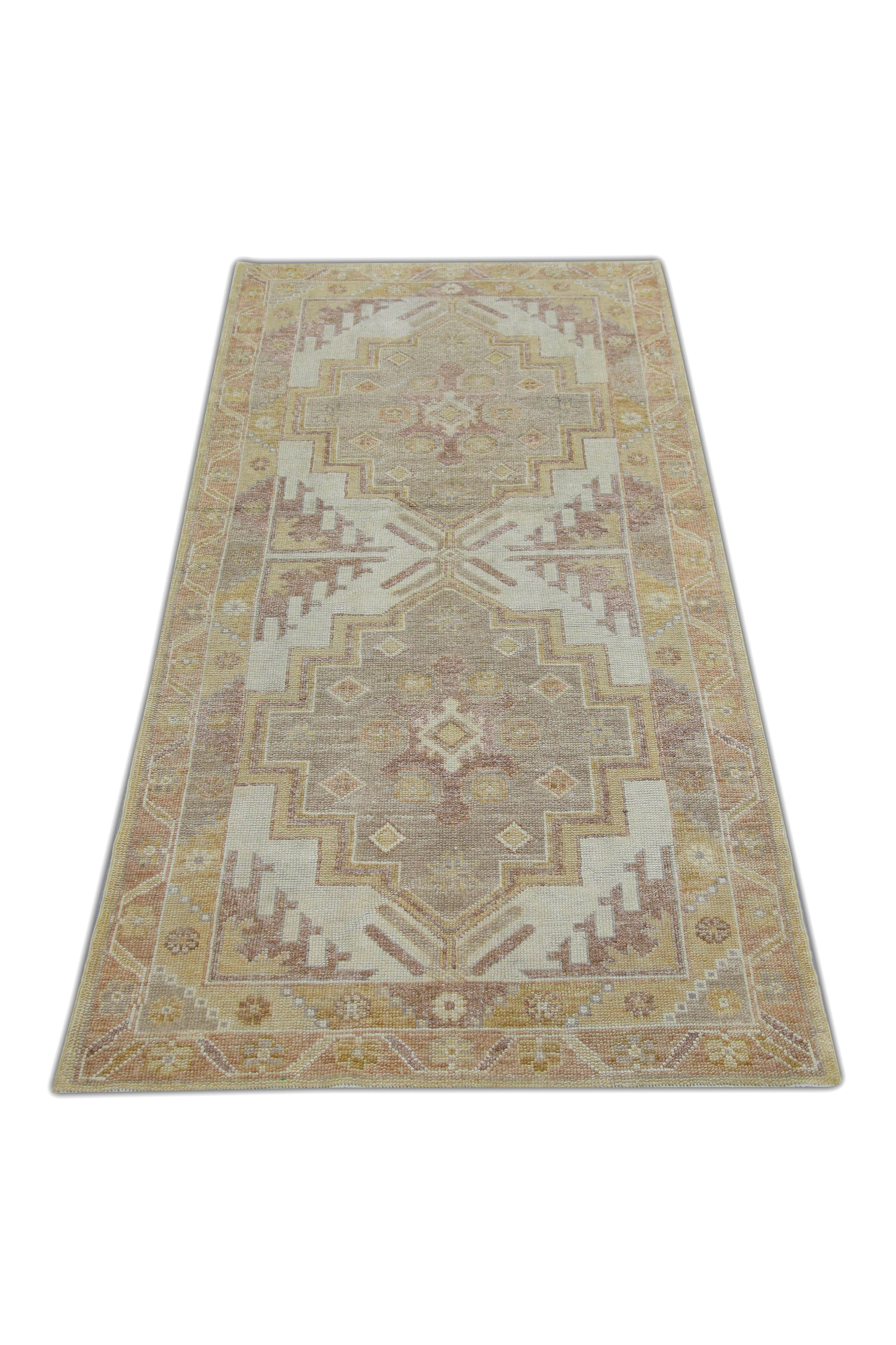 Turkish Oushak Rug 4'3" x 8'4" #5951