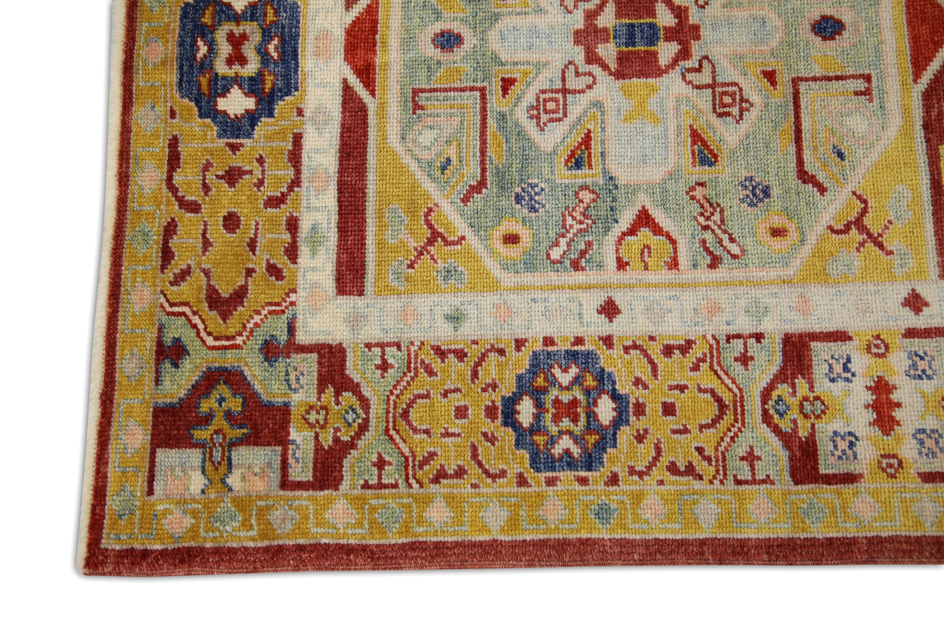 Turkish Antique Look Oushak Rug 3'2" x 11'4"  #2016