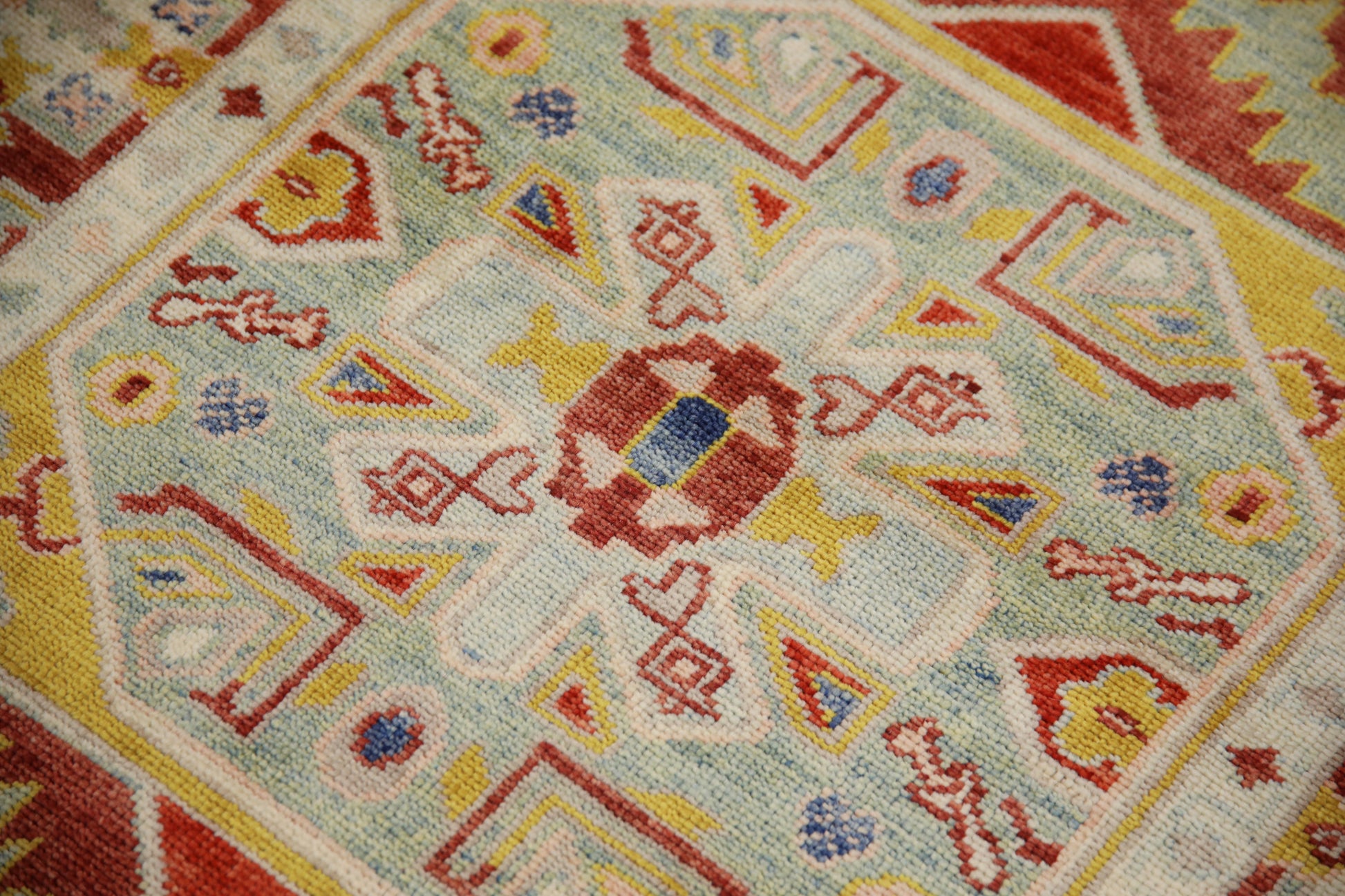 Turkish Antique Look Oushak Rug 3'2" x 11'4"  #2016