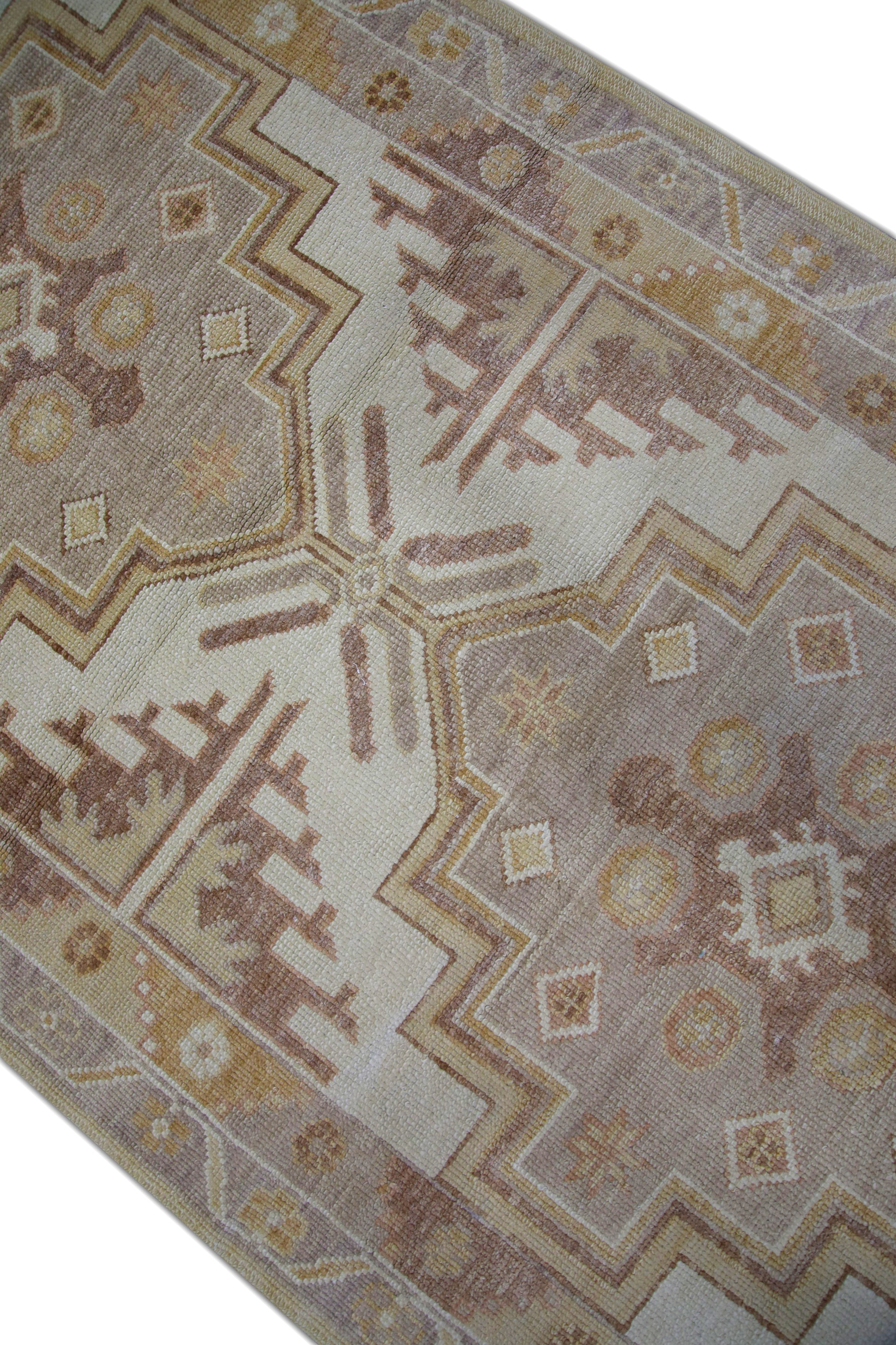 Turkish Oushak Rug 4'3" x 10'6" #5892