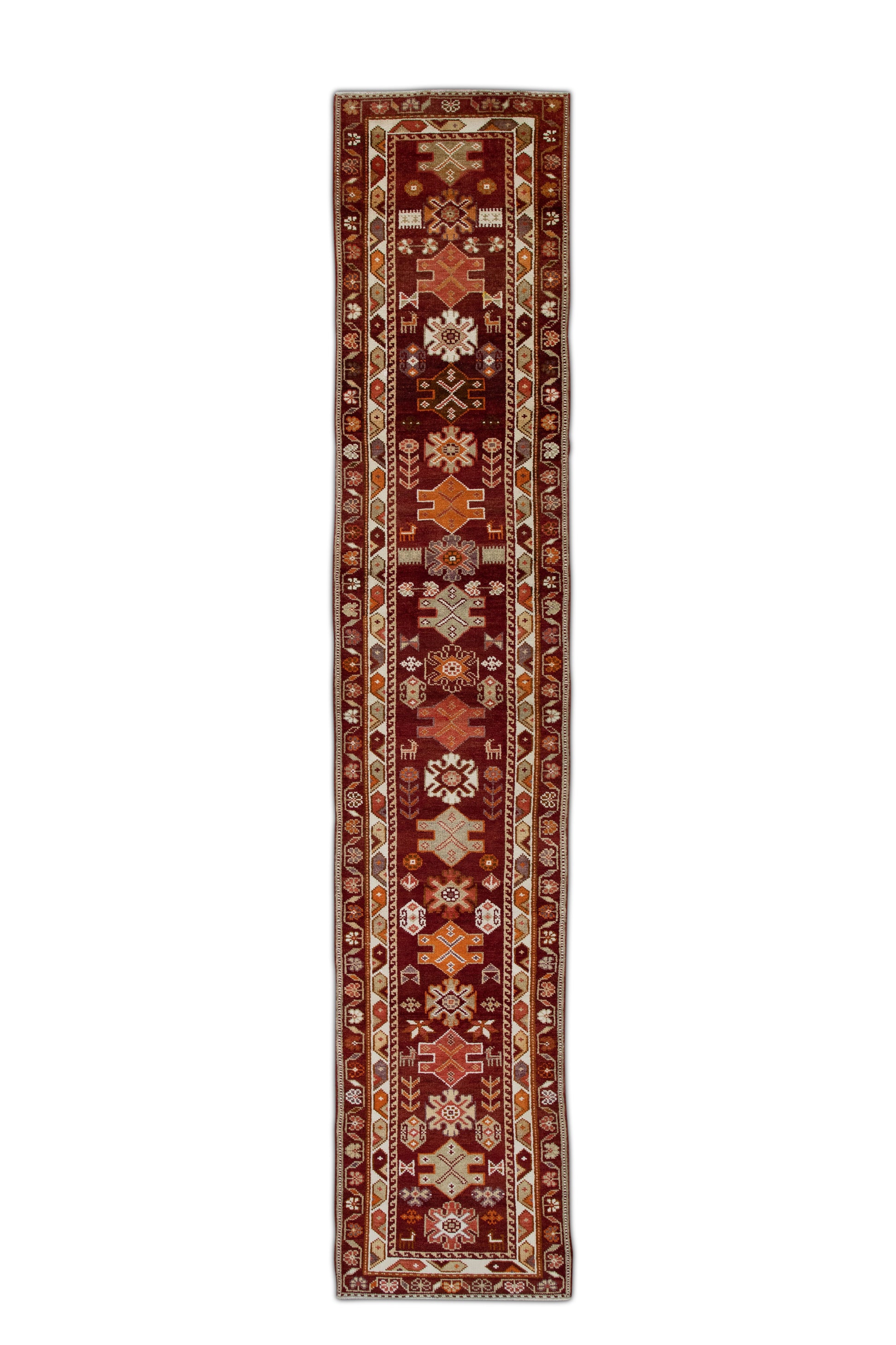 Turkish Vintage Anatolian Rug 2'10" x 14'11" #115