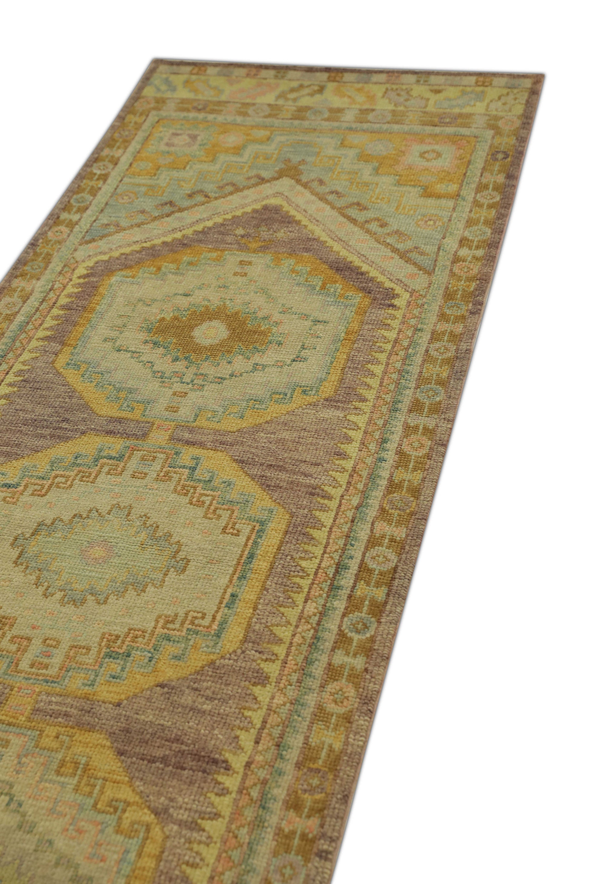 Turkish Oushak Rug 3'2" x 9'11" #1212